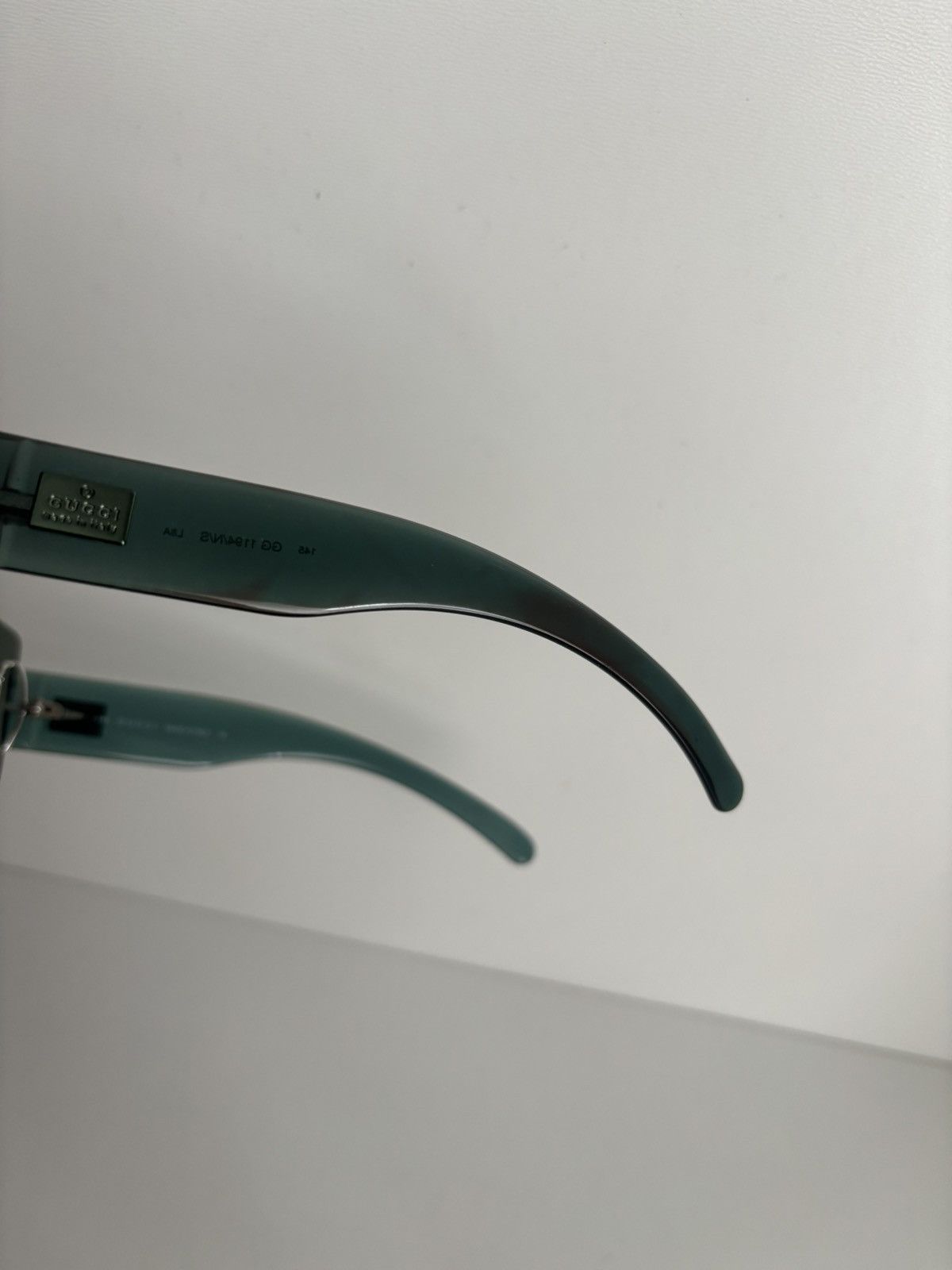 Gucci Gucci rimless sunglasses transparent green vintage luxury Size ONE SIZE - 5 Thumbnail