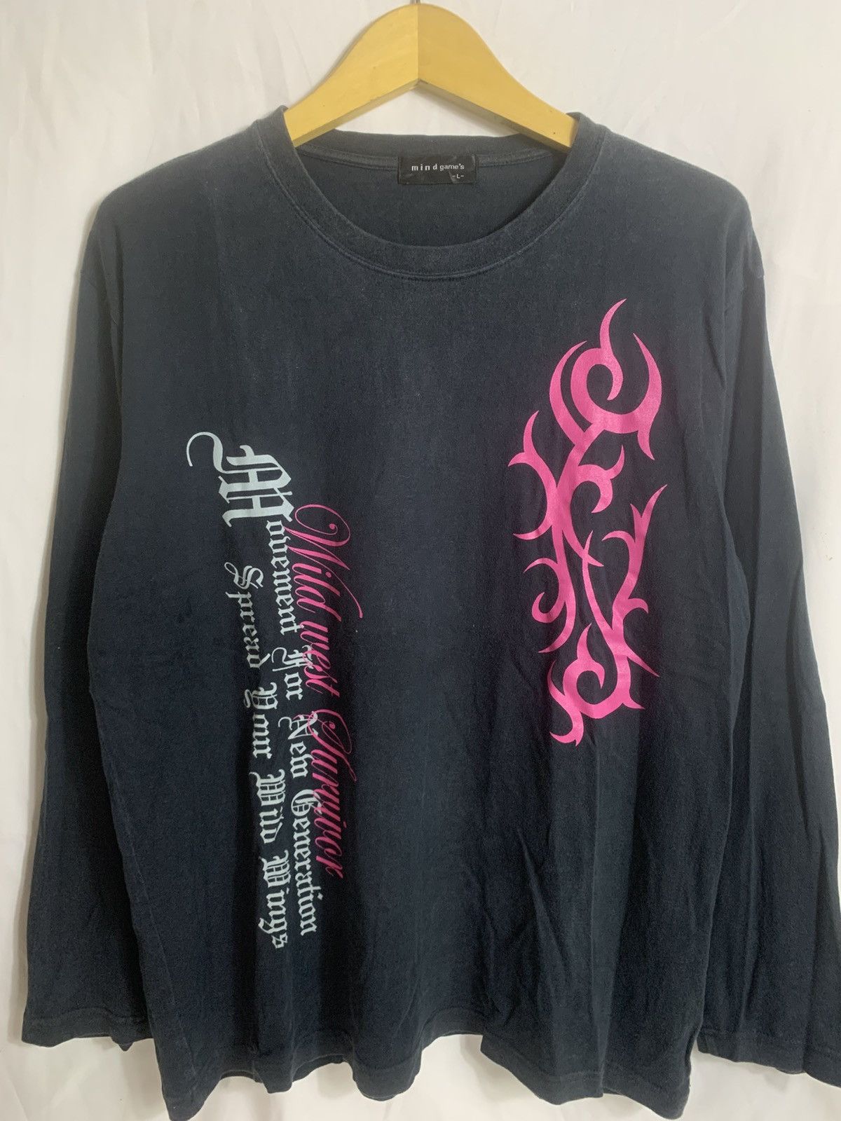 Japanese Brand Japanese Mindgames longsleve Size US M / EU 48-50 / 2 - 4 Thumbnail