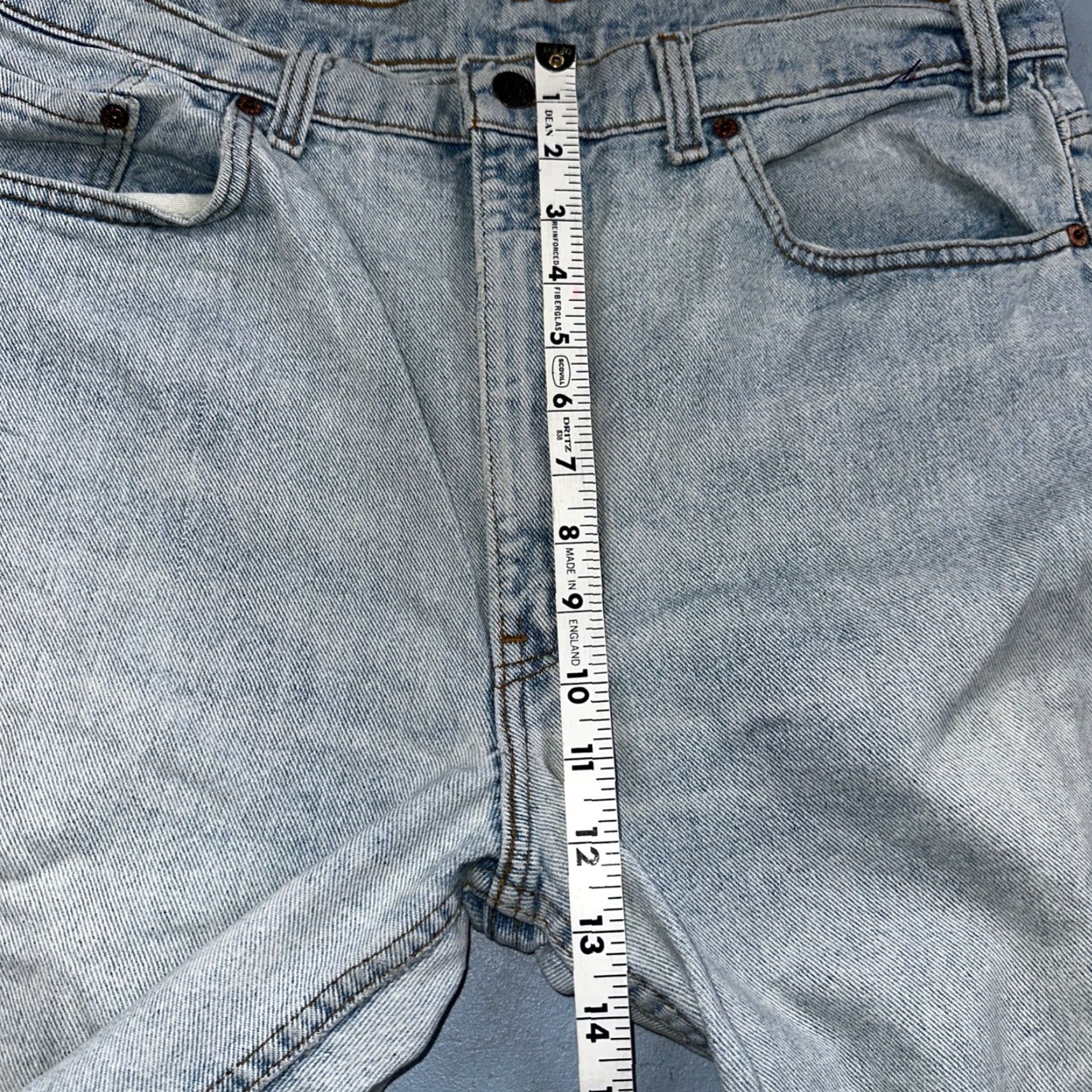 Levi's Levi's 501 Jeans | 505 Vintage 90s USA Blue Light Wash Denim Cotton Mid Rise Straight Regular 38x30 501 Series Mens Jeans Size US 38 / EU 54 - 6 Thumbnail