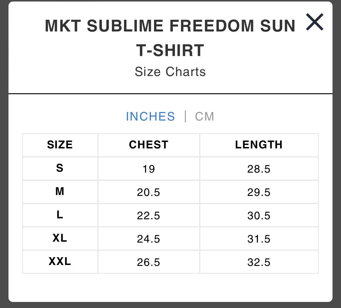 Designer × Market 💥 MARKET Sublime Freedom Sun Shirt Black XXL 2XL 💥 Size US XXL / EU 58 / 5 - 7 Thumbnail