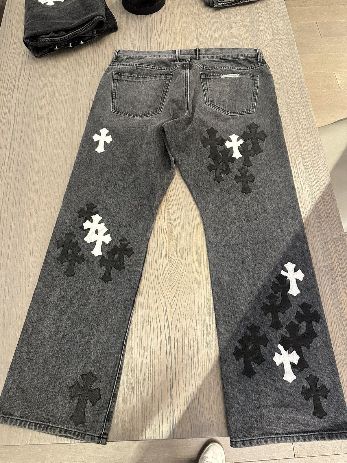 Chrome Hearts 🔥Chrome Hearts Grey Jeans with Patches🔥 Size US 38 / EU 54 - 2 Thumbnail