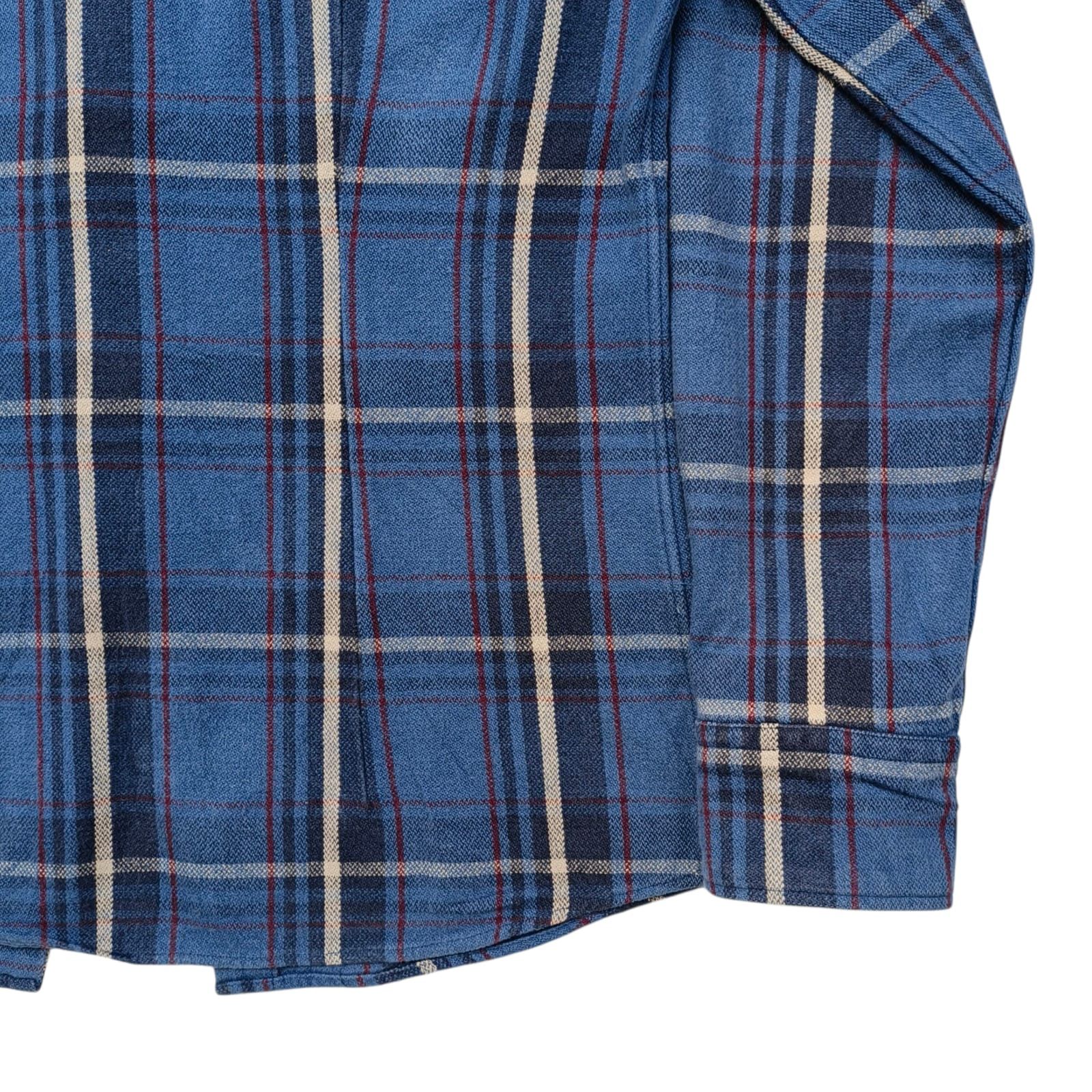 291295=Homme 291295=HOMME Heavyweight Plaid Flannel Shirt Size US L / EU 52-54 / 3 - 5 Thumbnail