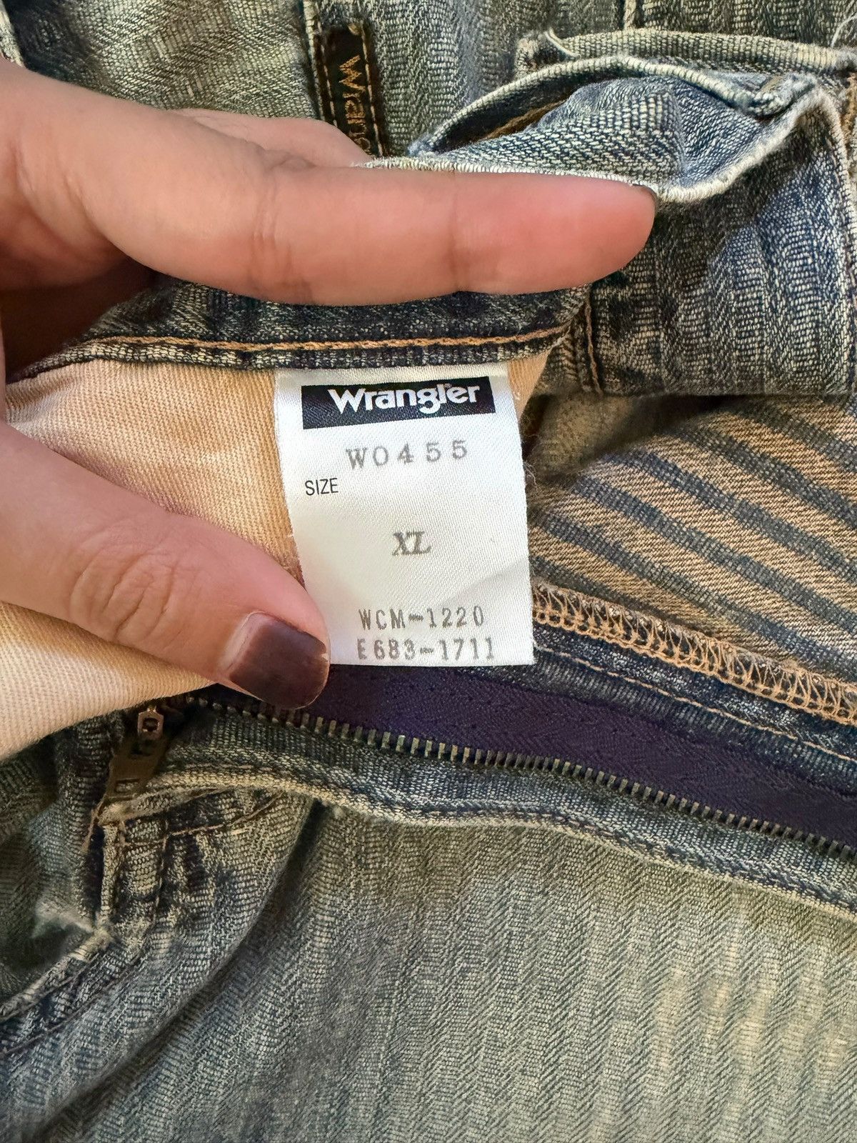 Wrangler Vintage Wrangler Buckle Back Mud Wash Distress Baggy Jeans Size 34" / US 12 / IT 48 - 5 Thumbnail