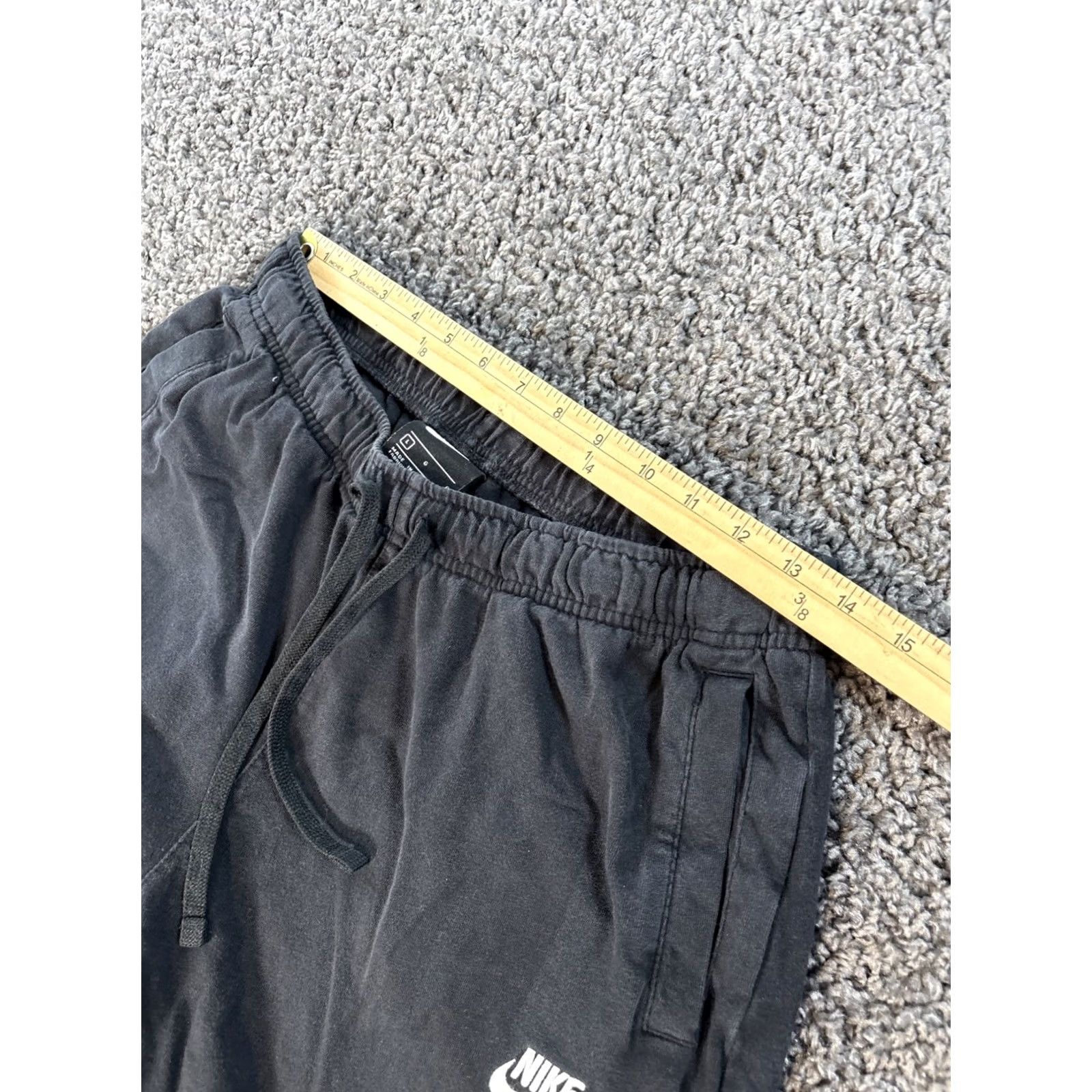 Nike Nike Pants Mens L Black Jogger Sweatpants with Swoosh BV2762-010 Size US 33 - 4 Thumbnail