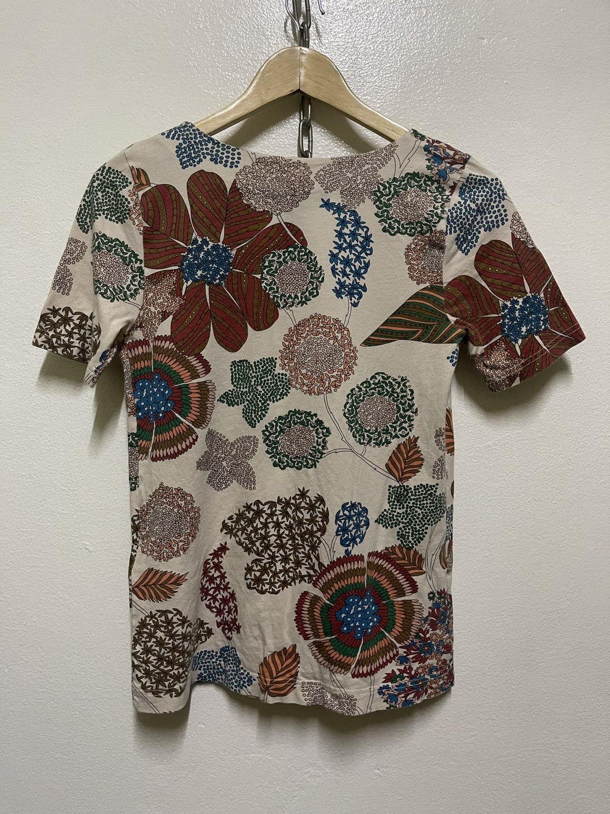 Marc Jacobs × Marc by Marc Jacobs Marc Jacobs Floral Abstract T Shirt Size XS / US 0-2 / IT 36-38 - 8 Thumbnail