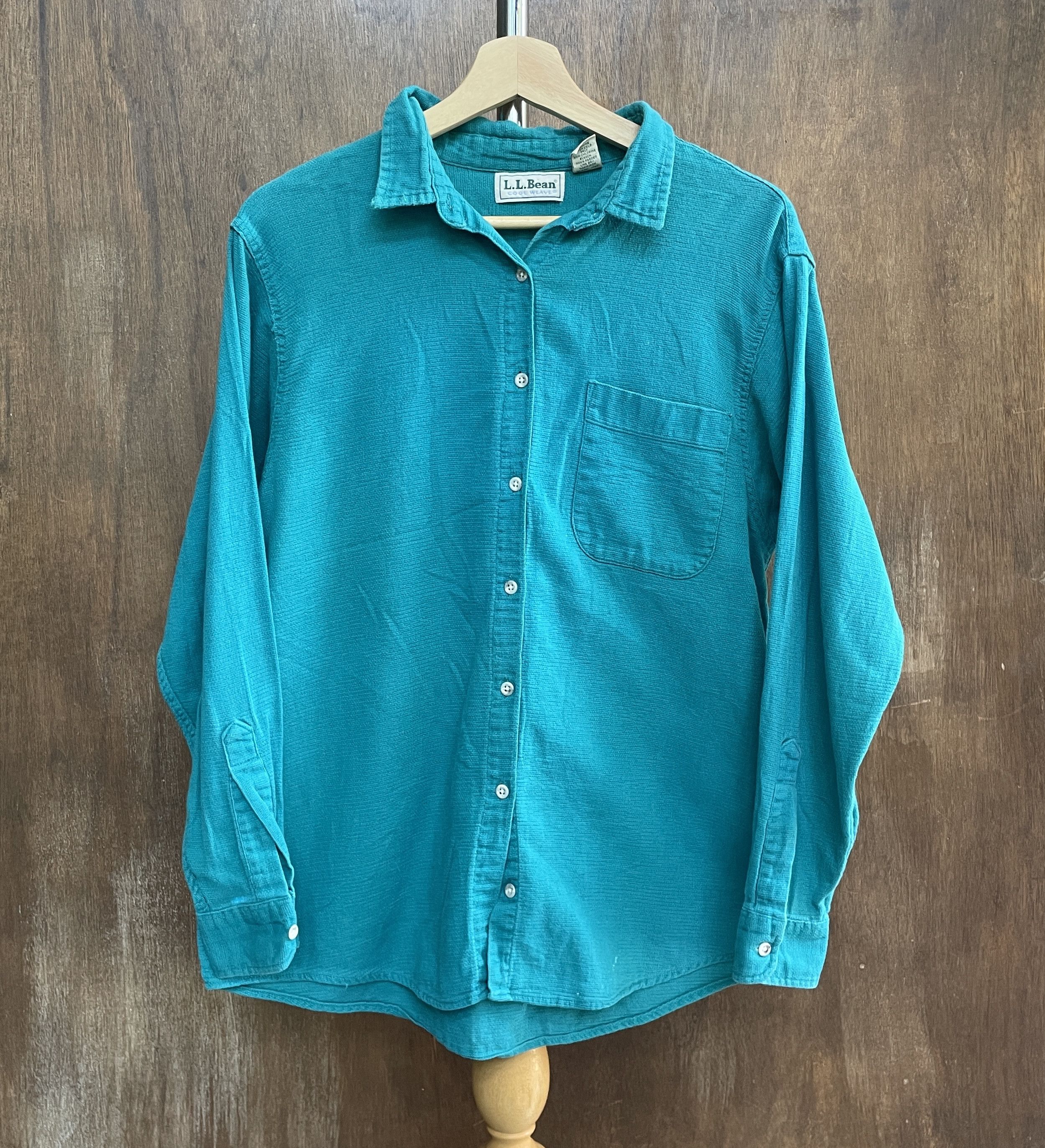 L.L. Bean L.L.Bean Cool Weave Vintage turquoise Shirt Size US M / EU 48-50 / 2 - 1 Thumbnail