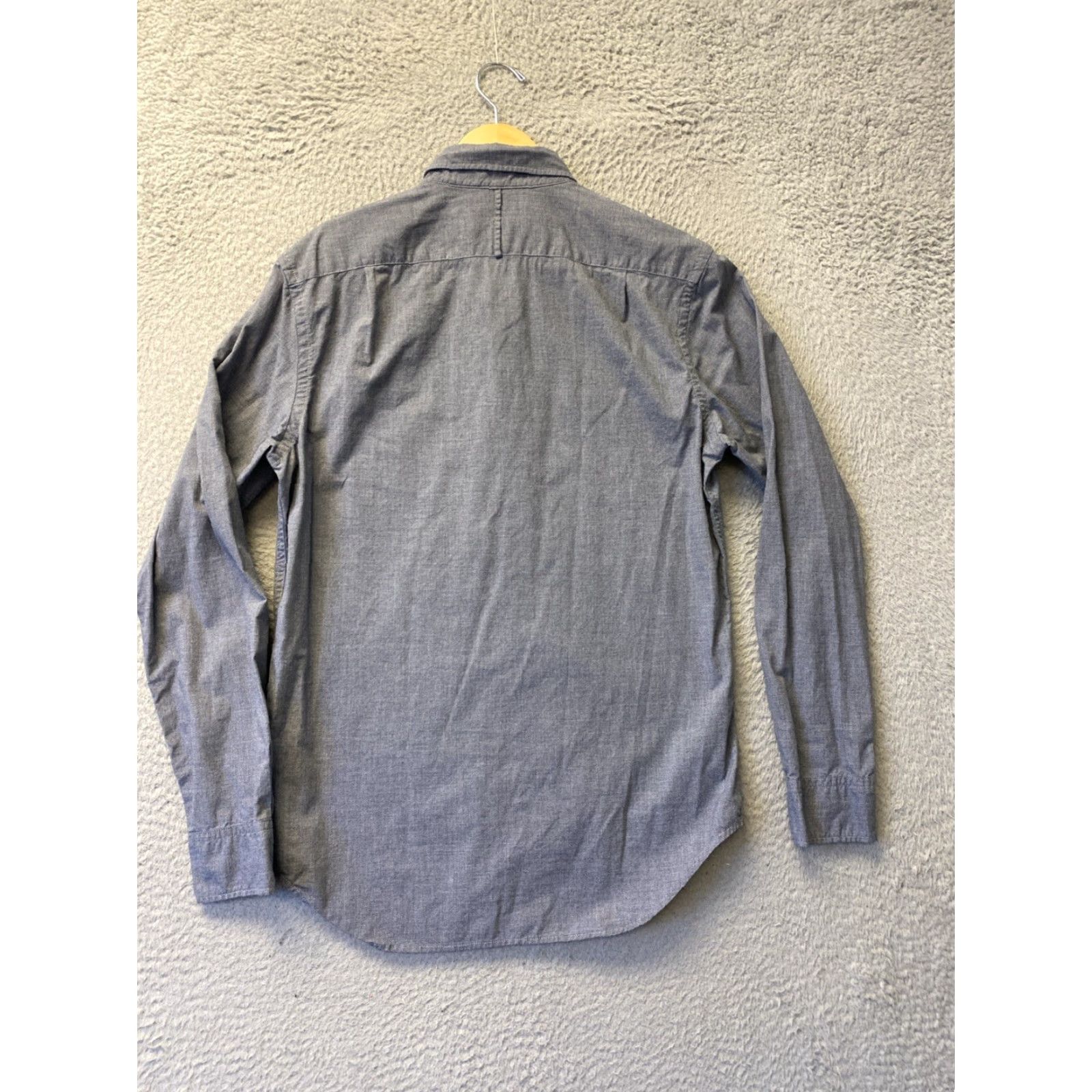 Banana Republic Banana Republic Shirt Men's Slim Button-Up Long Sleeve Gray Solid - Size S - Classic Preppy Casual Formal All Seasons Size US S / EU 44-46 / 1 - 8 Thumbnail