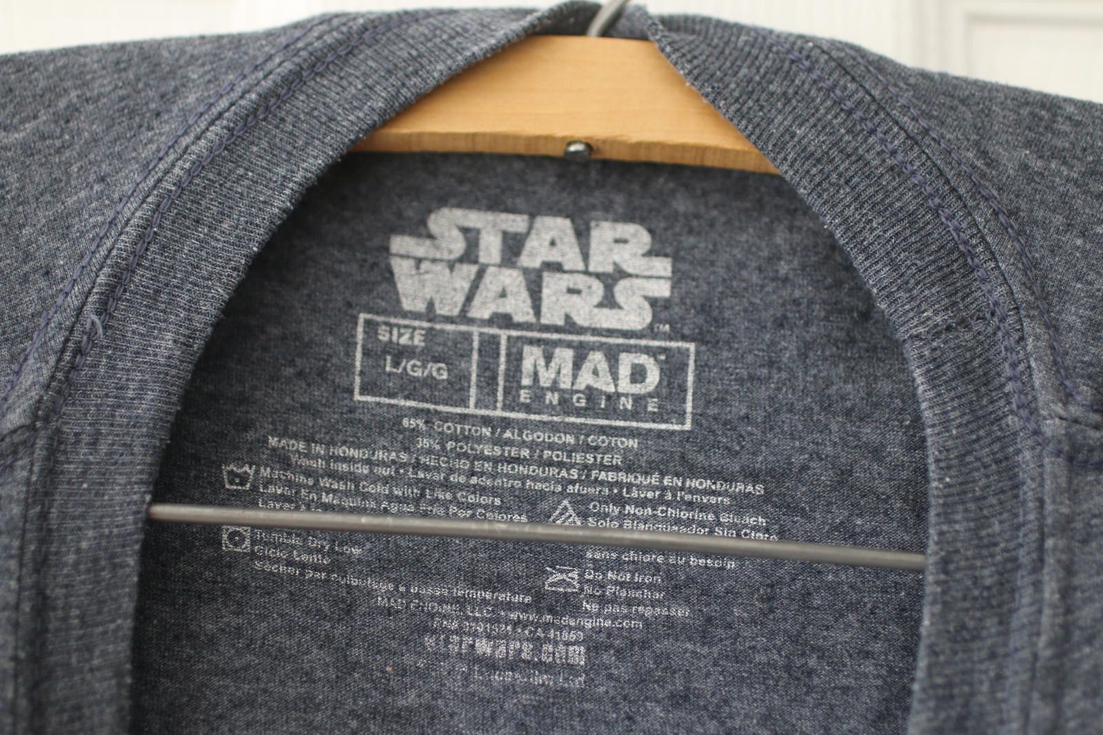Unknown London Grey/Blue R2-D2 Star Wars Graphic T-Shirt Size: Large Size ONE SIZE - 5 Thumbnail