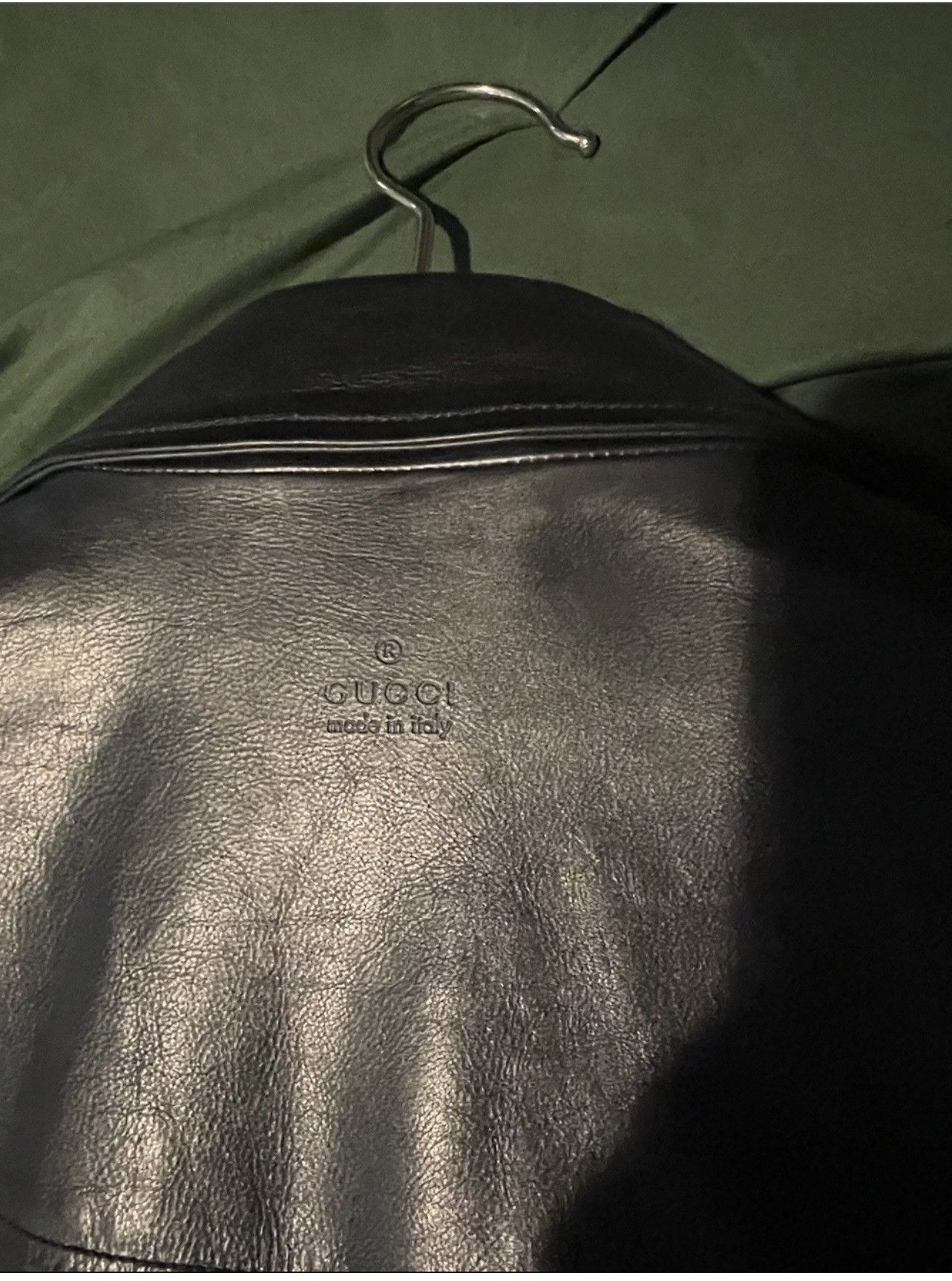 Gucci Gucci Men’s Leather Biker Jacket Size US L / EU 52-54 / 3 - 7 Thumbnail