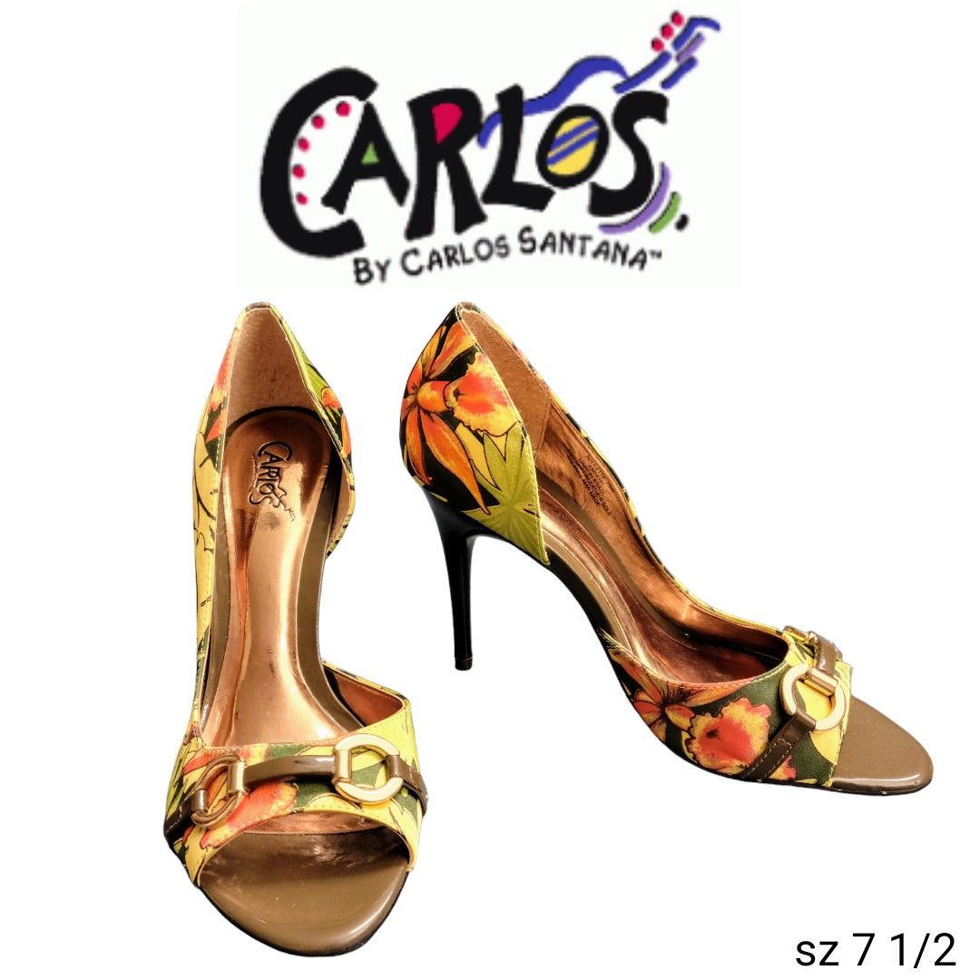 NBDN Nobrandedon Carlos Santana Roulette Green Savage Heels Pumps Shoes High Size US 7.5 / IT 37.5 - 1 Thumbnail