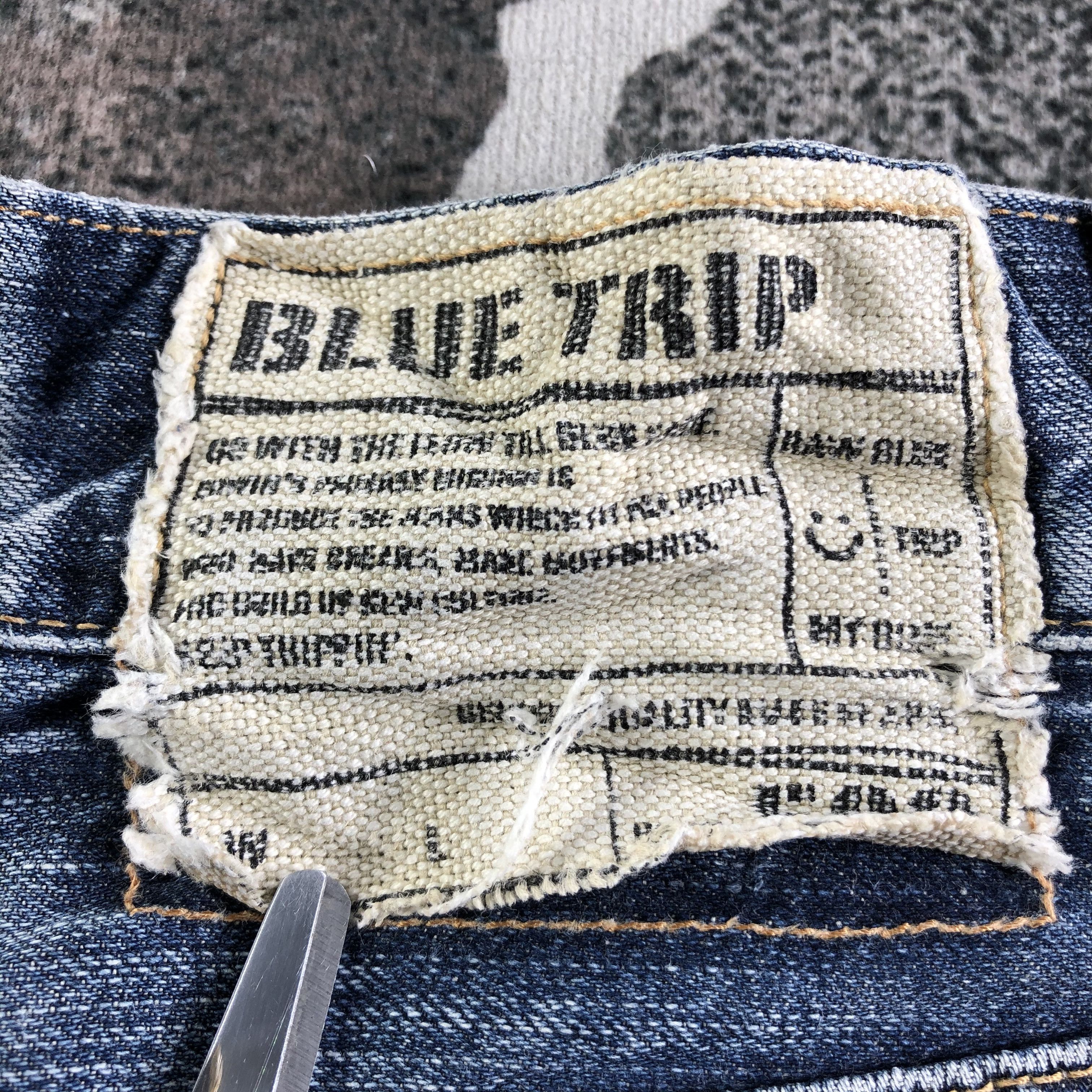 Edwin Vintage Edwin Blue Trip Jeans Distress Denim KJ3081 Size US 32 / EU 48 - 5 Thumbnail