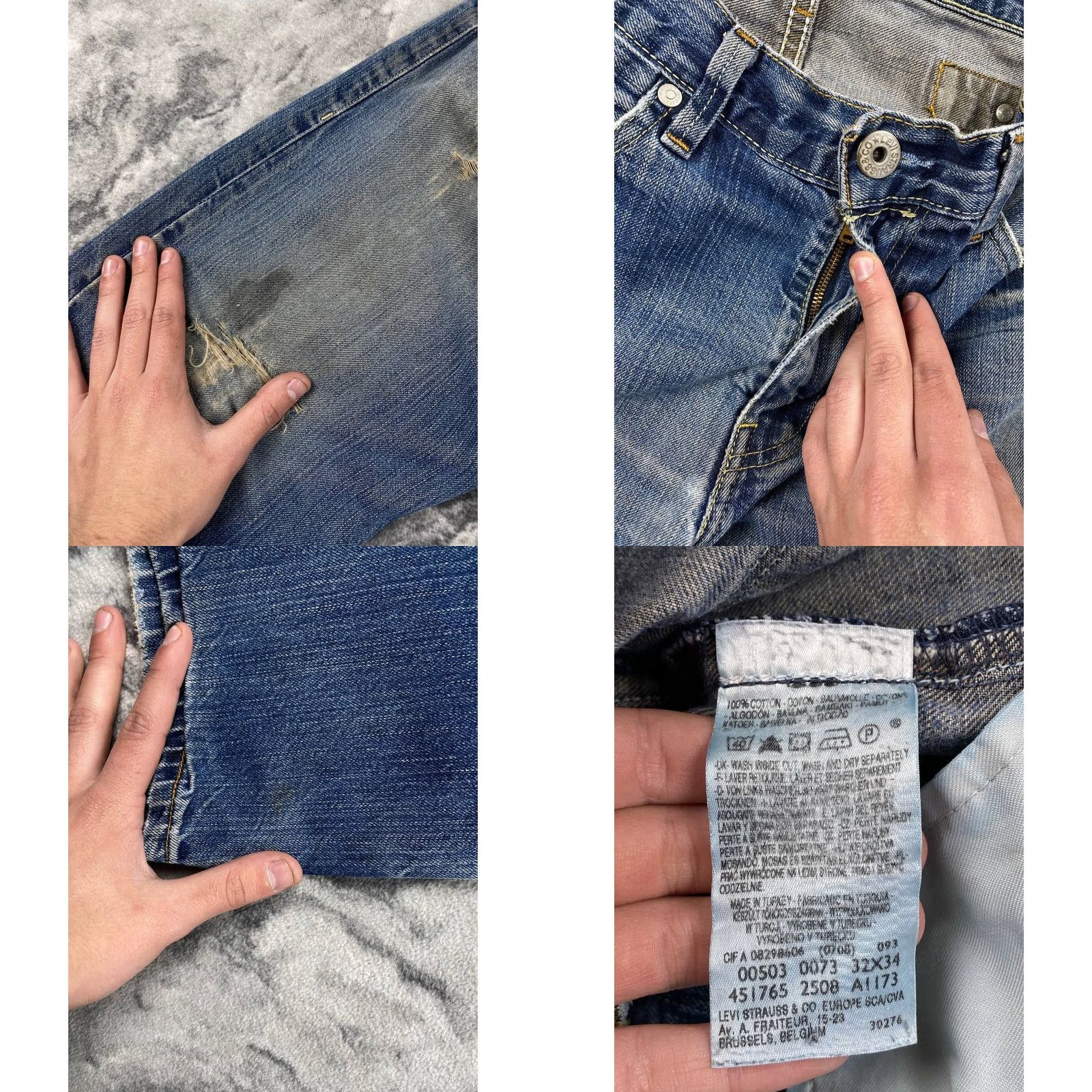 Levi's VINTAGE Levi's 503 Denim Jeans Men 32x34 Blue Straight 5-Pocket Regular Size 32 Product Line Levi's 500 Series Jeans Size US 32 / EU 48 - 10 Thumbnail