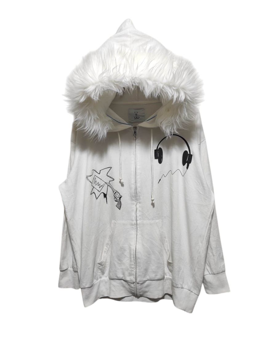 Japanese Brand KMK Japan brand zip fur hoodie LGB style Size US L / EU 52-54 / 3 - 1 Thumbnail