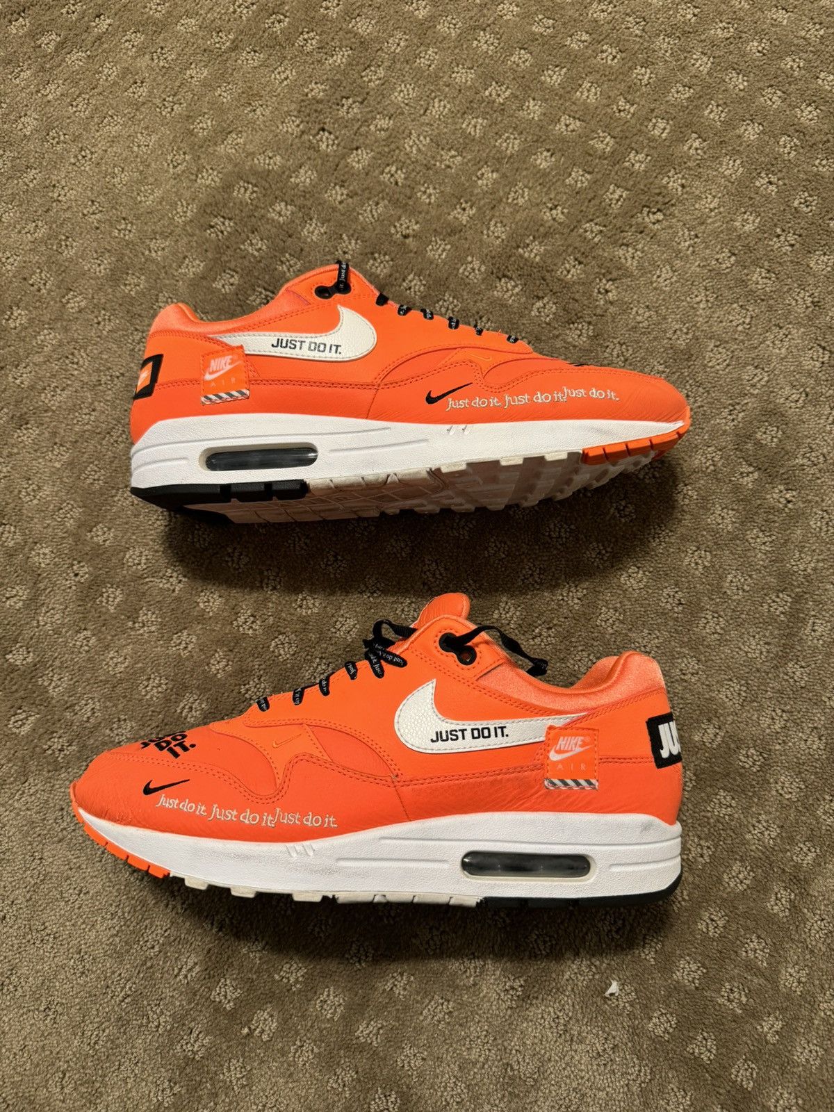 Nike Nike Air Max 1 Just Do It Pack Orange Size US 10.5 / EU 43-44 - 4 Thumbnail