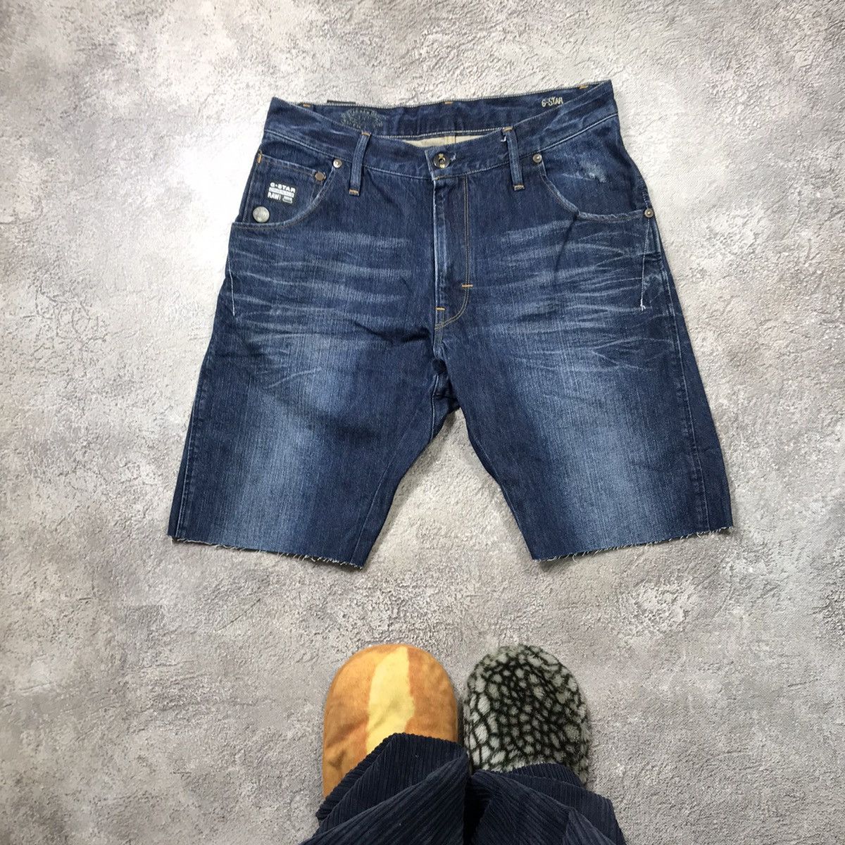 Vintage Vintage G-Star Distressed Denim Shorts Streetwear Y2K 32 Size US 32 / EU 48 - 2 Thumbnail