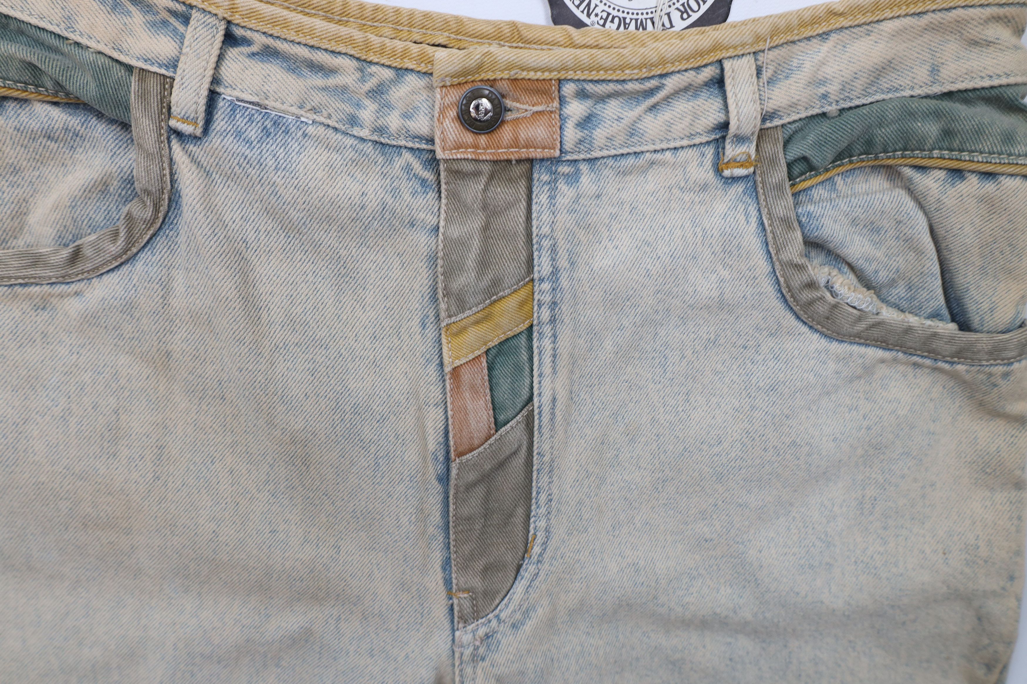 Vintage Deadstock Vintage 90s Streetwear Wash Flip Cuff Denim Jeans Size US 30 / EU 46 - 7 Thumbnail