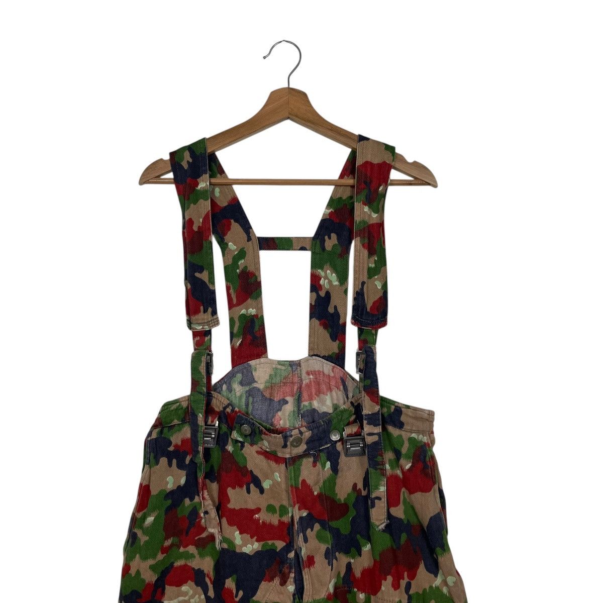 Other Vtg 70s Swiss Army M70 Alpenflage Combact Trouser Jumpsuit Size US 34 / EU 50 - 2 Thumbnail