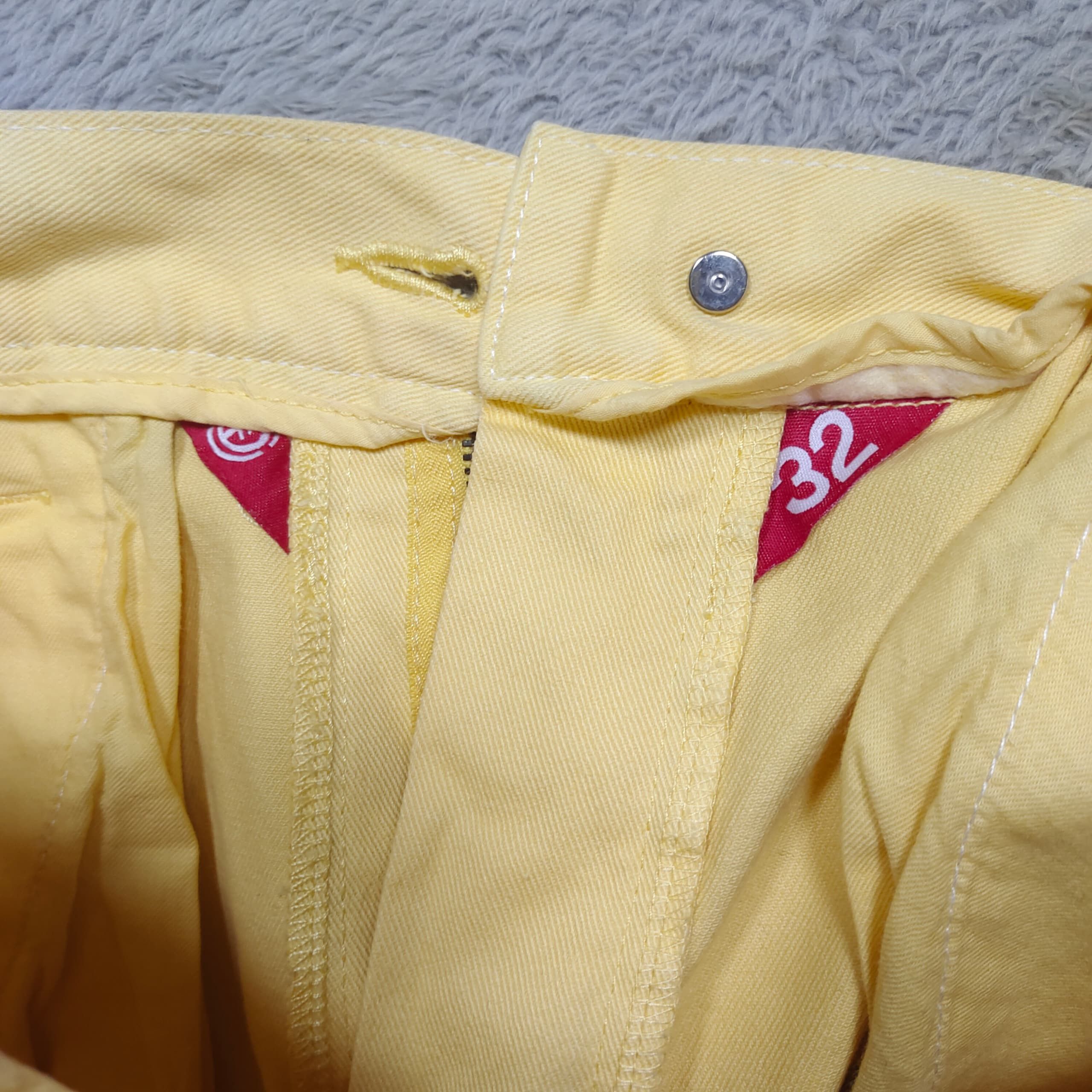 Element Vintage Element Japan Light Yellow Cotton Cargo Pants Size US 32 / EU 48 - 14 Thumbnail