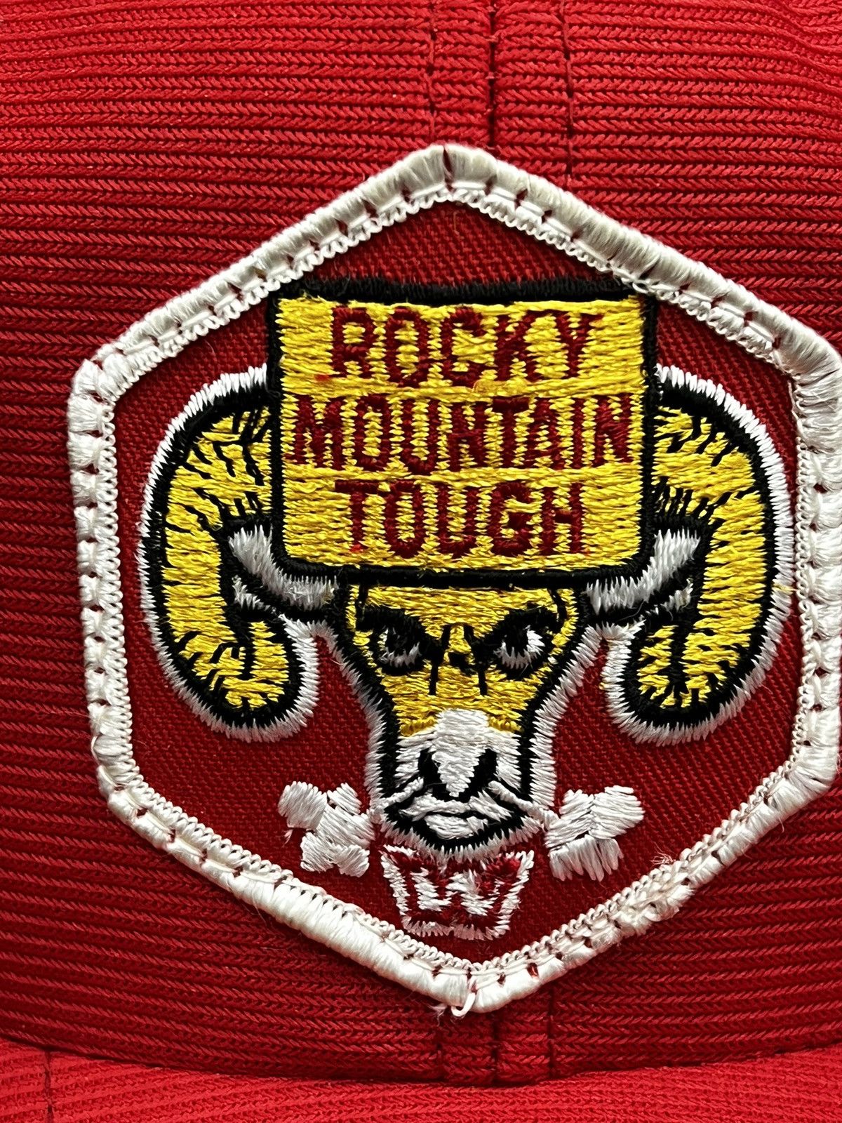 Vintage Vintage 80s Rocky Mountain Tough Patch Trucker Hat Size ONE SIZE - 2 Thumbnail