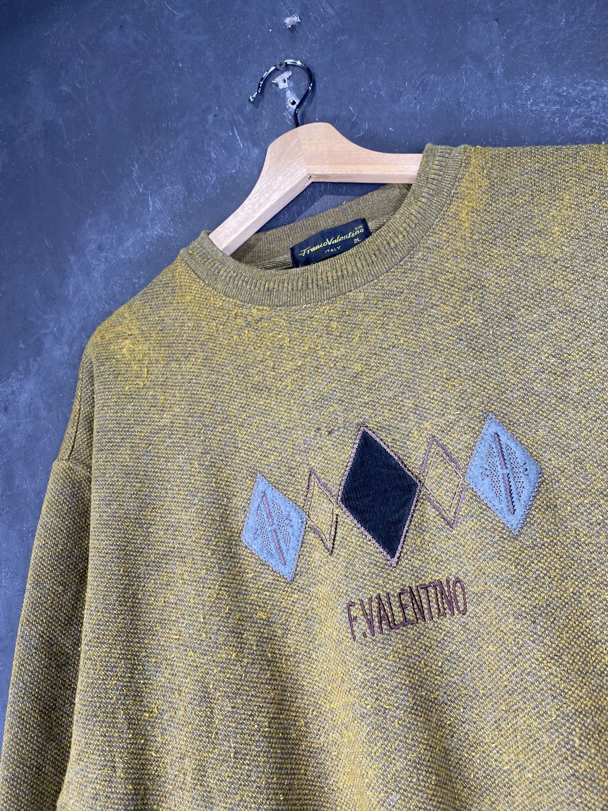 Valentino Franco Valentino Italy Knitted Crewneck Size US XL / EU 56 / 4 - 2 Thumbnail