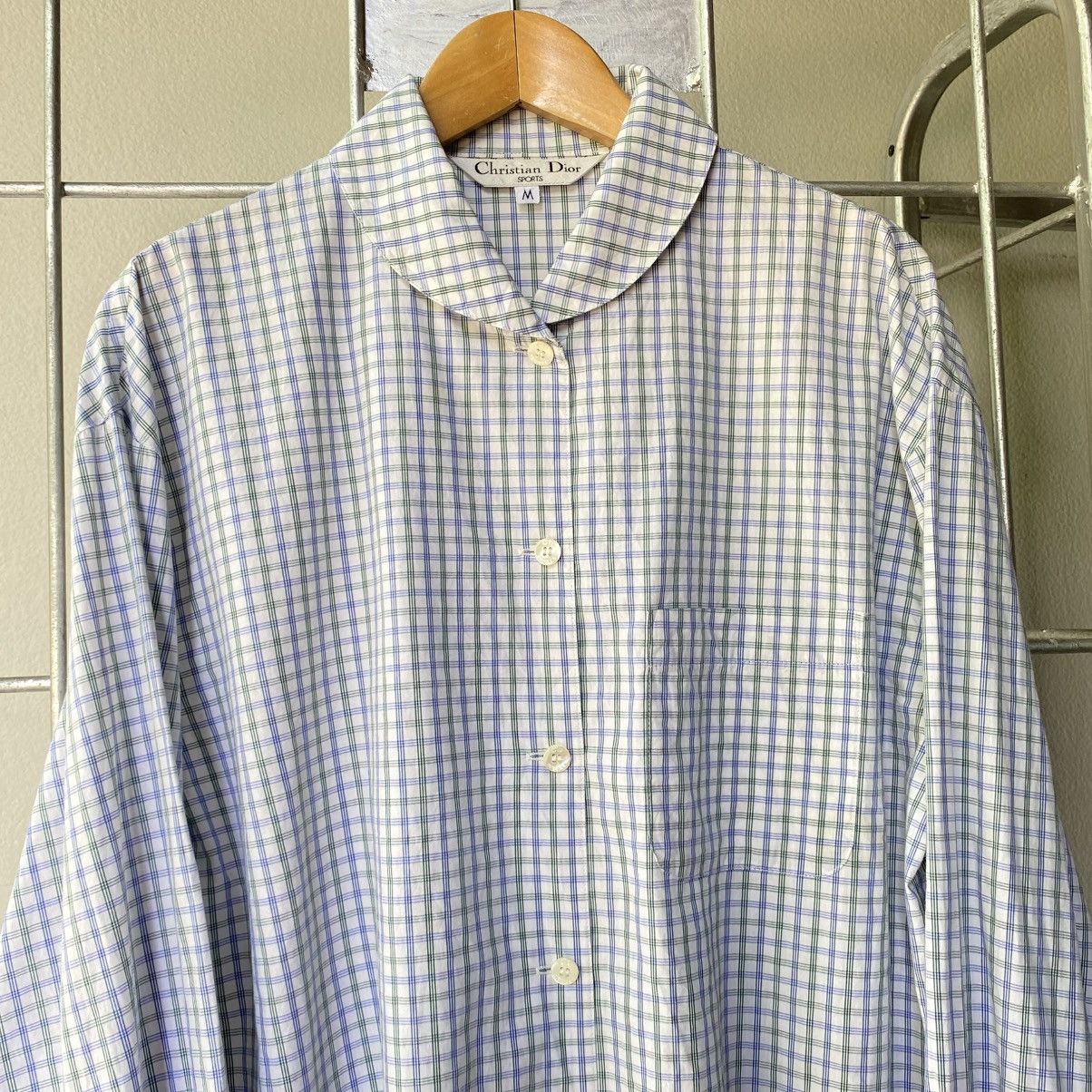 Dior Christian Dior Checkered Long Sleeve Shirt Size M / US 6-8 / IT 42-44 - 11 Thumbnail