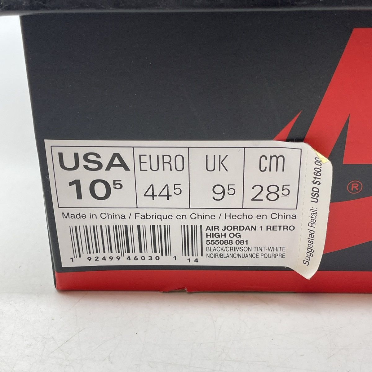 Jordan Brand Air Jordan 1 high crimson tint Size US 10.5 / EU 43-44 - 9 Thumbnail