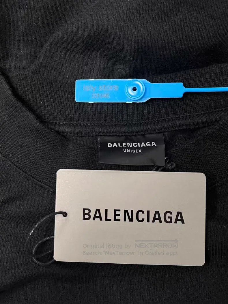 Balenciaga Balenciaga Solid Color Rhinestone Round Neck Short Sleeve Size US S / EU 44-46 / 1 - 4 Thumbnail
