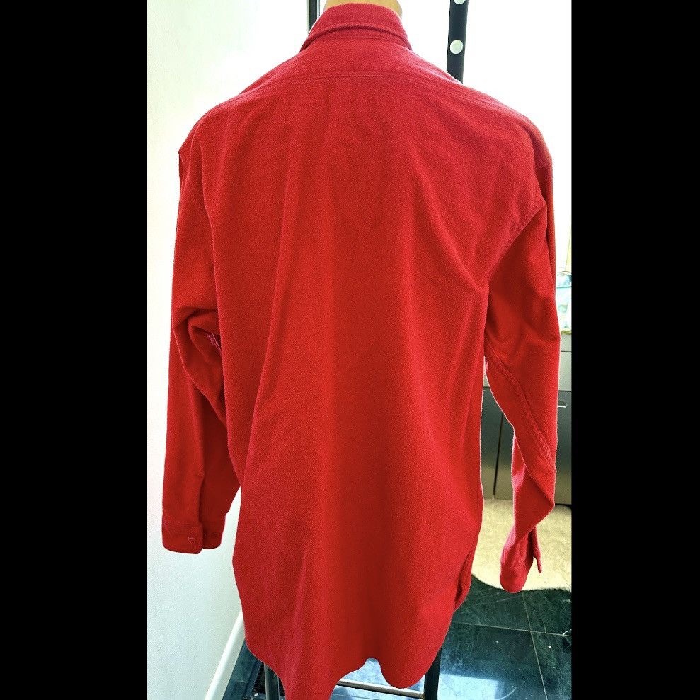 Eddie Bauer VINTAGE 1990s EDDIE BAUER MENS RED COTTON FLANNEL SHIRT XXL Size US XXL / EU 58 / 5 - 5 Thumbnail
