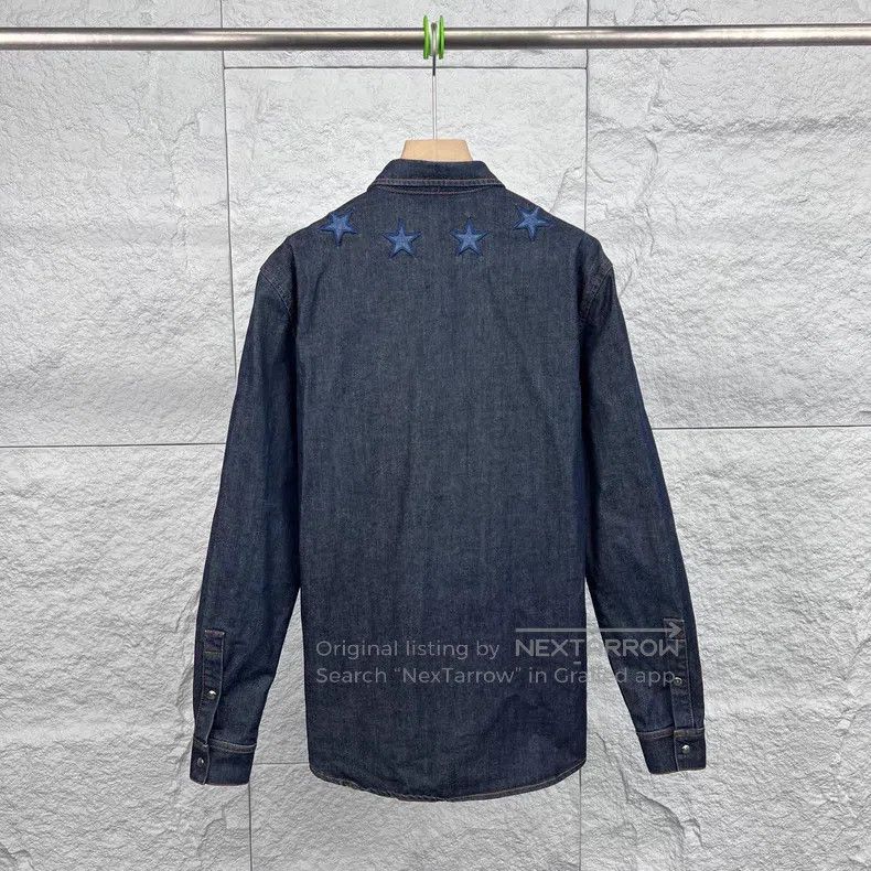 Givenchy Givenchy Blue Star Embroidered Denim Jacket Size US S / EU 44-46 / 1 - 2 Thumbnail