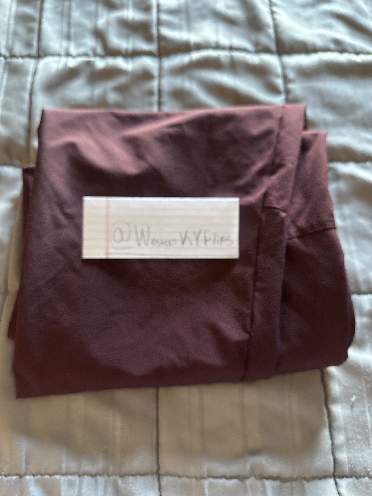 Banana Republic Banana Republic Tapered Pants (Burgundy, Slim Fit) Size US 34 / EU 50 - 3 Thumbnail