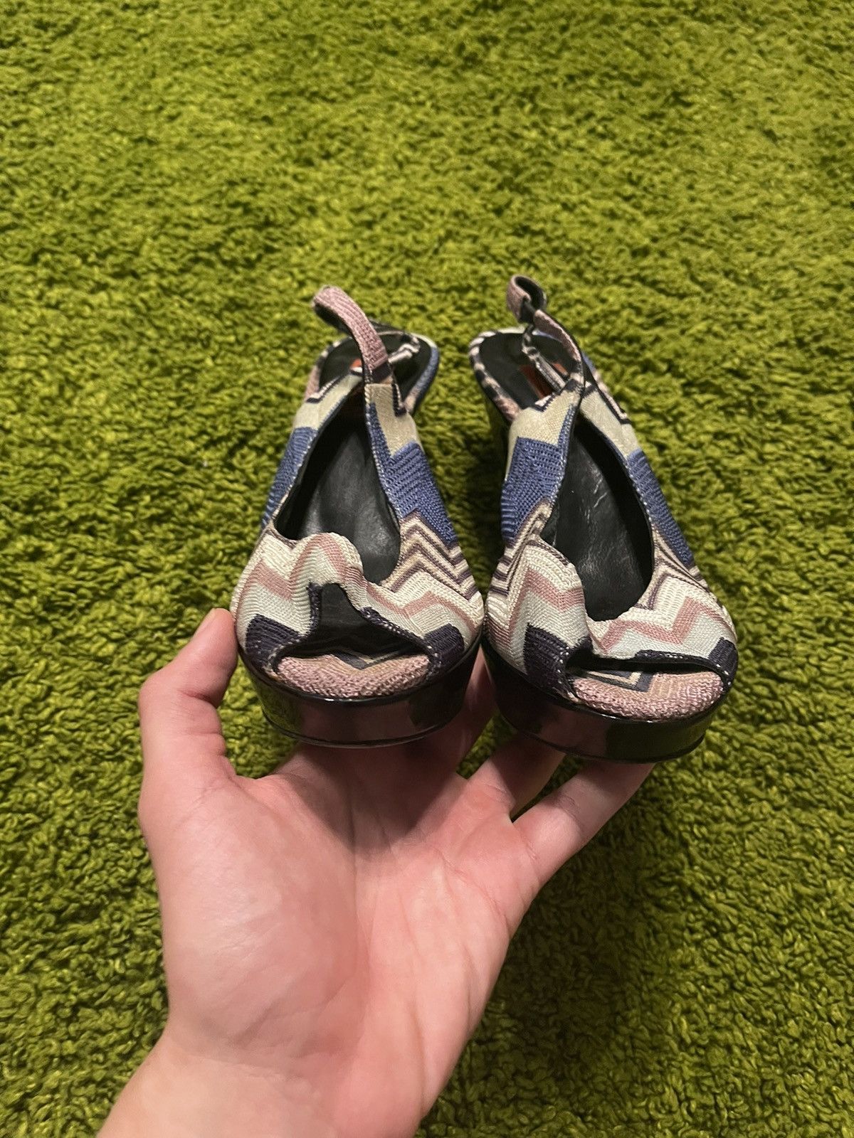 Designer × Missoni × Vintage Missoni 90s vintage coloured pumps heels Size US 8 / IT 38 - 9 Thumbnail