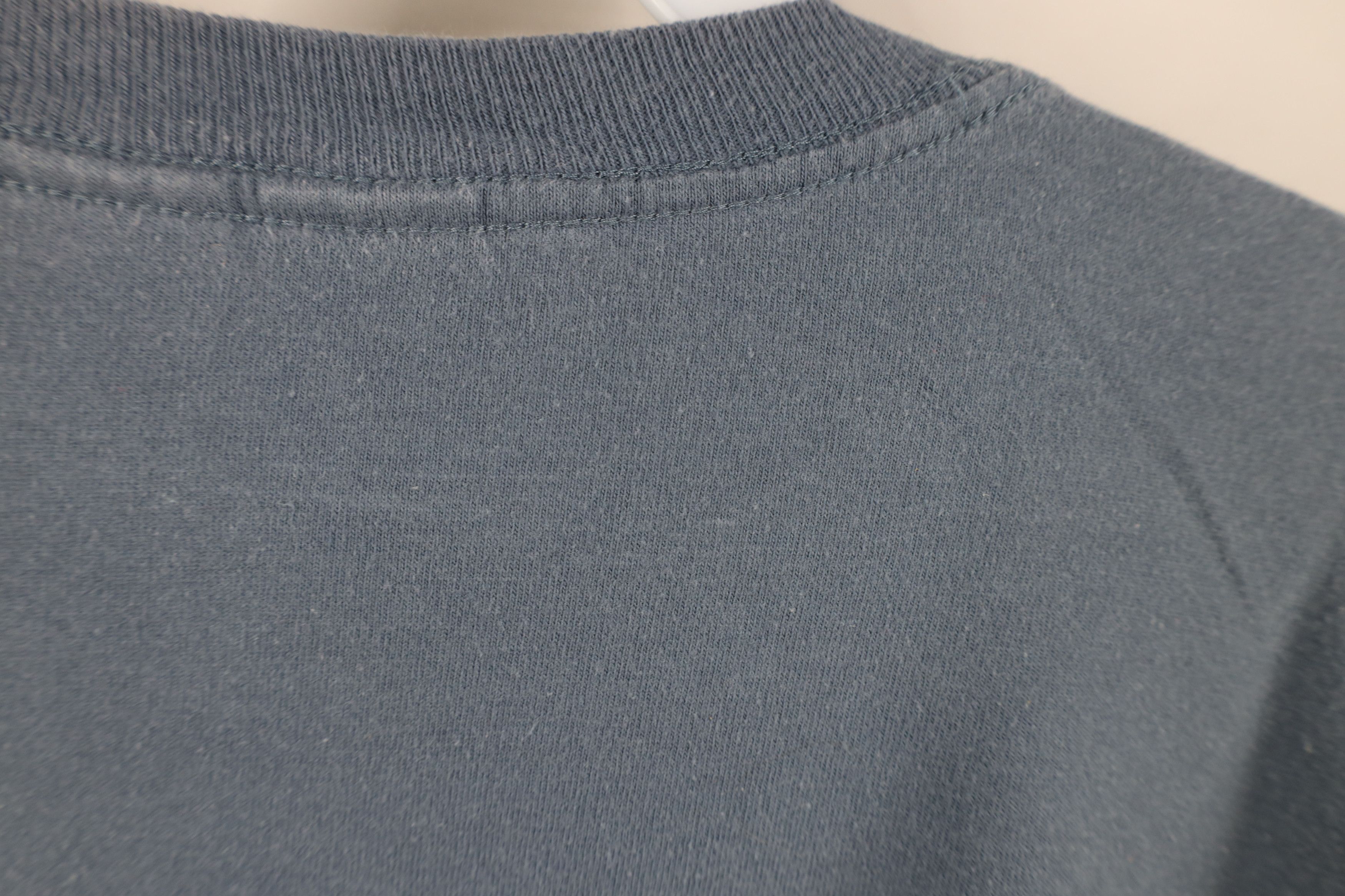 Vintage Vintage 90s Streetwear Blank Cotton Long Sleeve T-Shirt Blue Size US XL / EU 56 / 4 - 8 Thumbnail