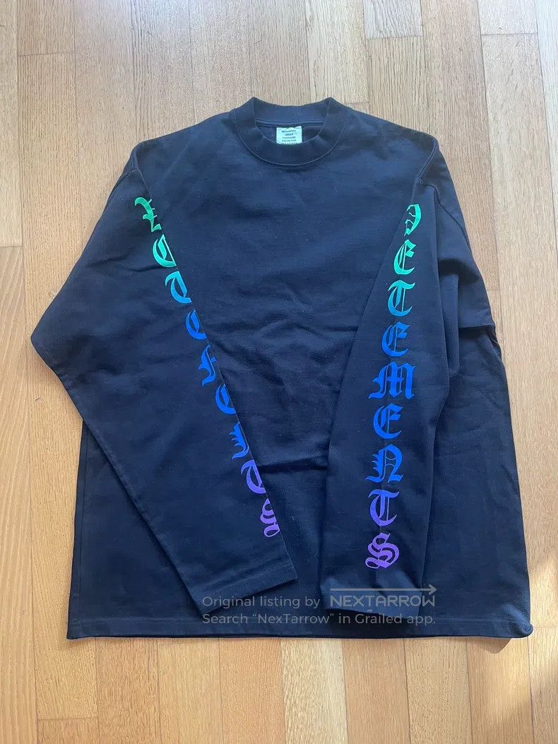 Vetements Vetements Long Sleeve T-Shirt Size US S / EU 44-46 / 1 - 1 Thumbnail