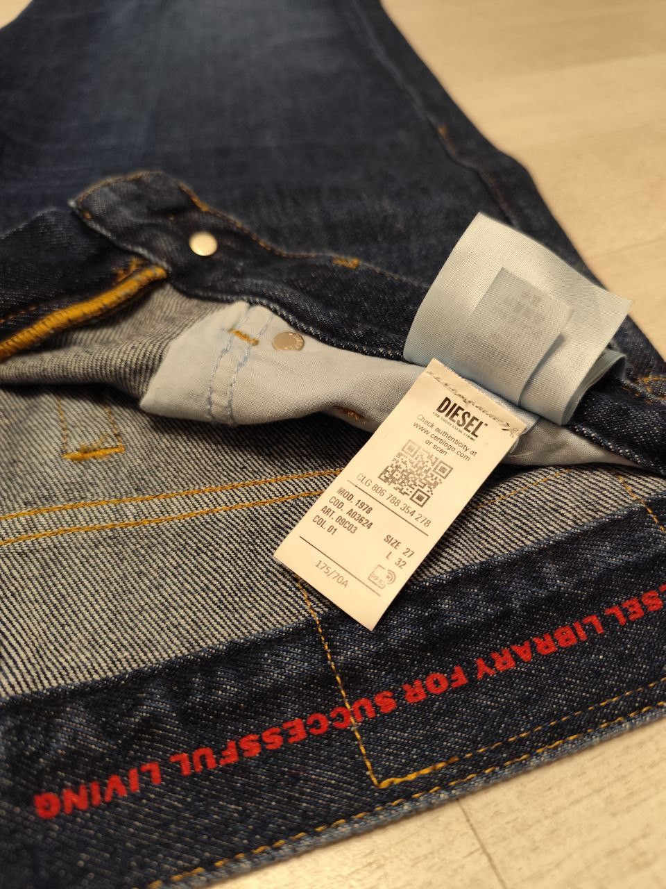Diesel Diesel 1978-09C03SIZE W27/L32 Size 27" / US 4 / IT 40 - 7 Thumbnail