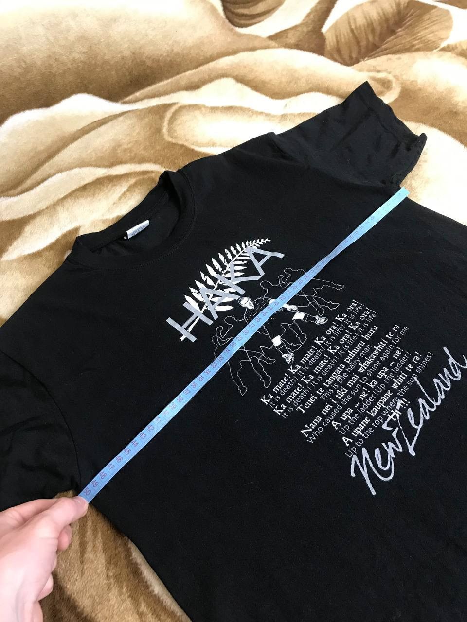 All Blacks 🔥 New Zealand Allblacks Rugby Haka Song A448 T Shirt Vintage Size US M / EU 48-50 / 2 - 10 Thumbnail