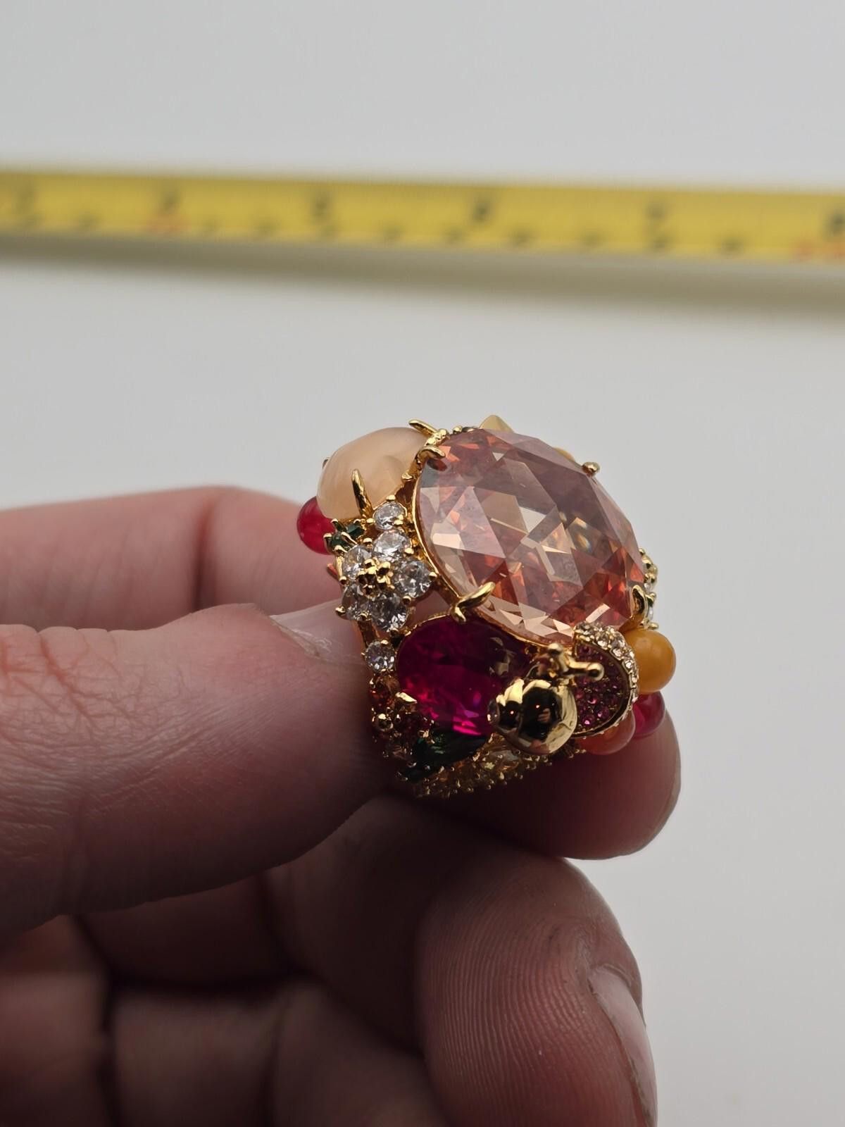 Other Kate Spade Fruit Salad Cocktail Ring Rare retired sz 5 Size ONE SIZE - 6 Thumbnail