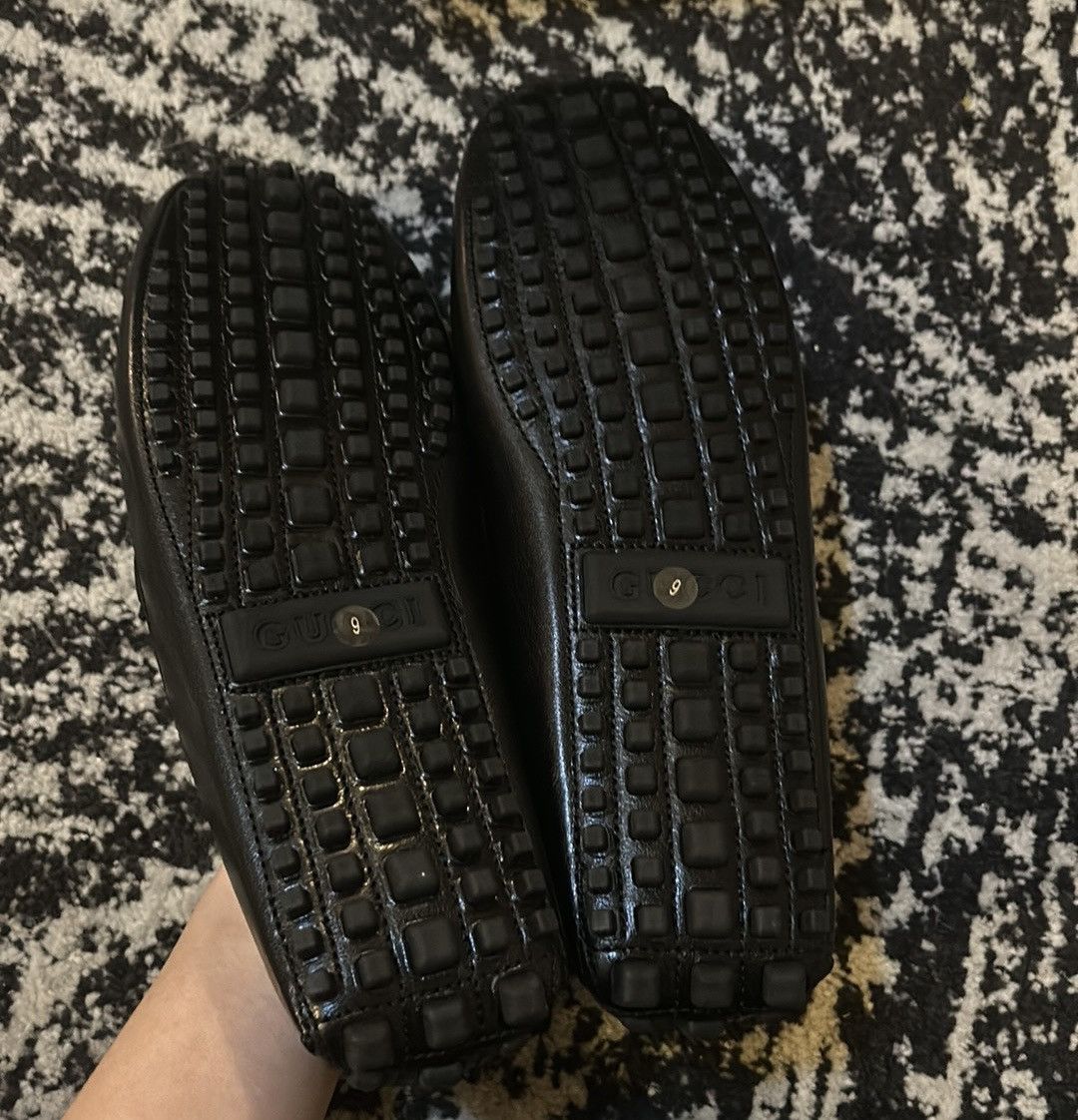 Gucci Gucci Men Gommino Driver Loafers with Half Horsebit Black Size US 9 / EU 42 - 5 Thumbnail