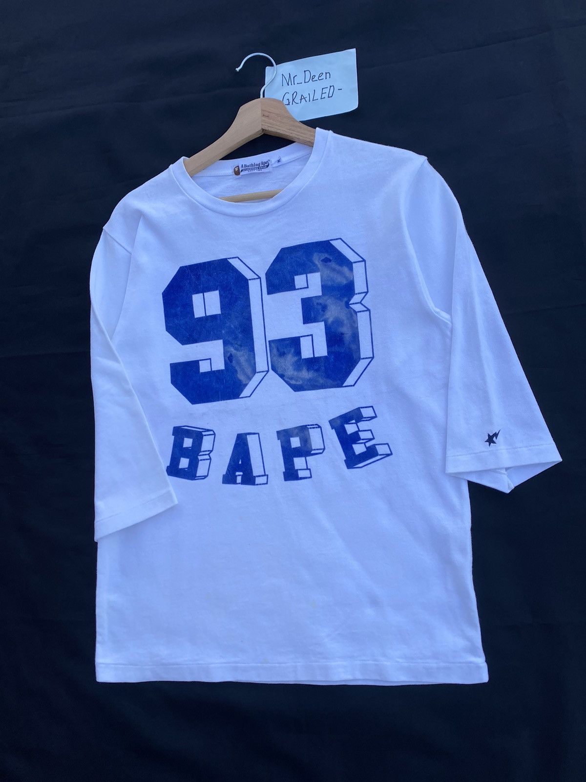 Bape BAPE 93 3/4 Sleeve Tee Size US M / EU 48-50 / 2 - 3 Thumbnail