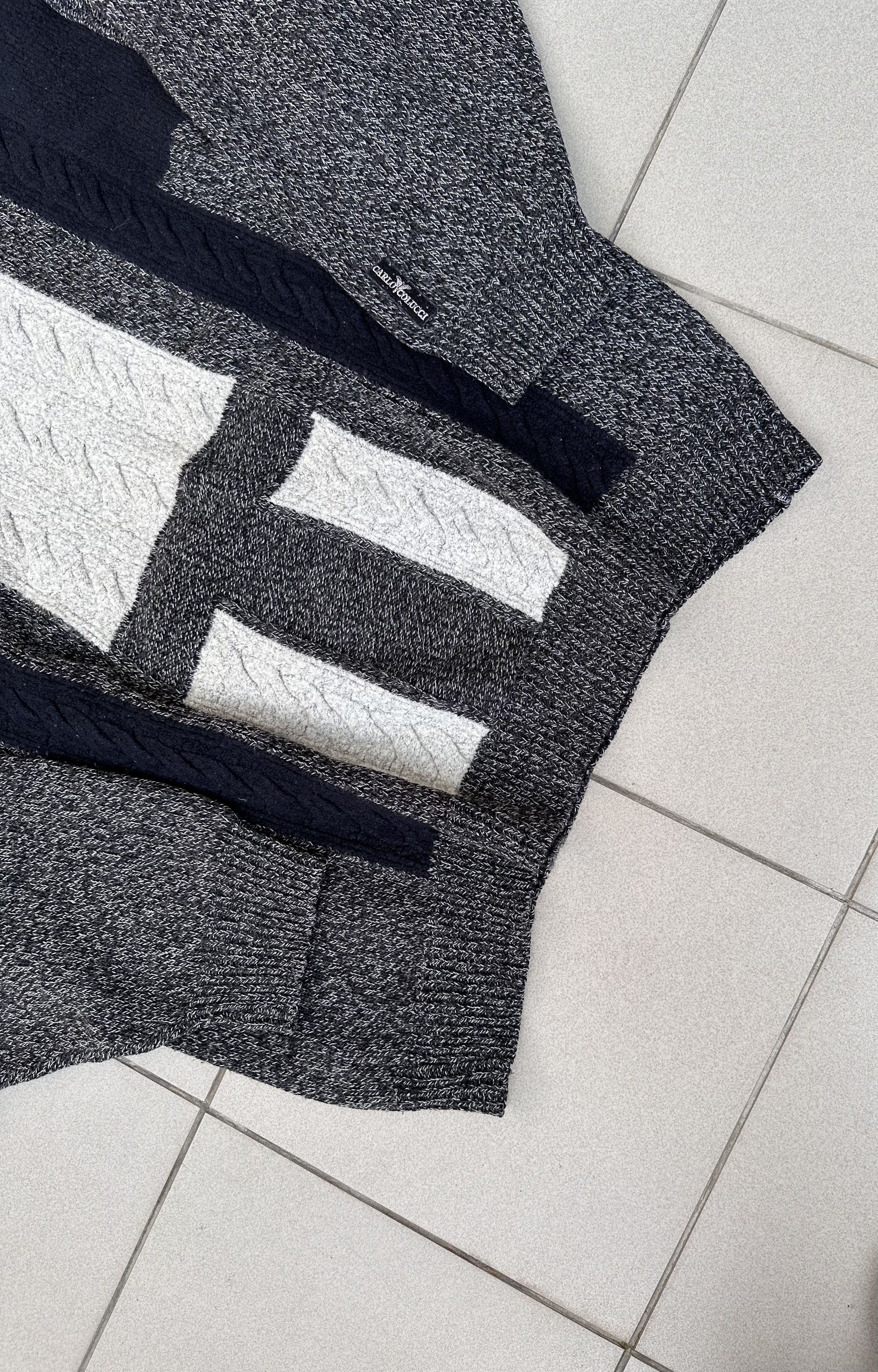 Carlo Colucci × Vintage Carlo Colucci vintage boxy jumper sweater cable knit Size US L / EU 52-54 / 3 - 3 Thumbnail
