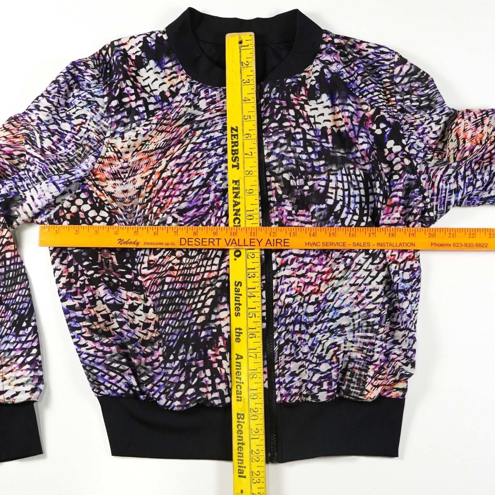 Other Zella Zebra Print Zip Up Windbreaker Coat Jacket Sweater Size L / US 10 / IT 46 - 3 Thumbnail