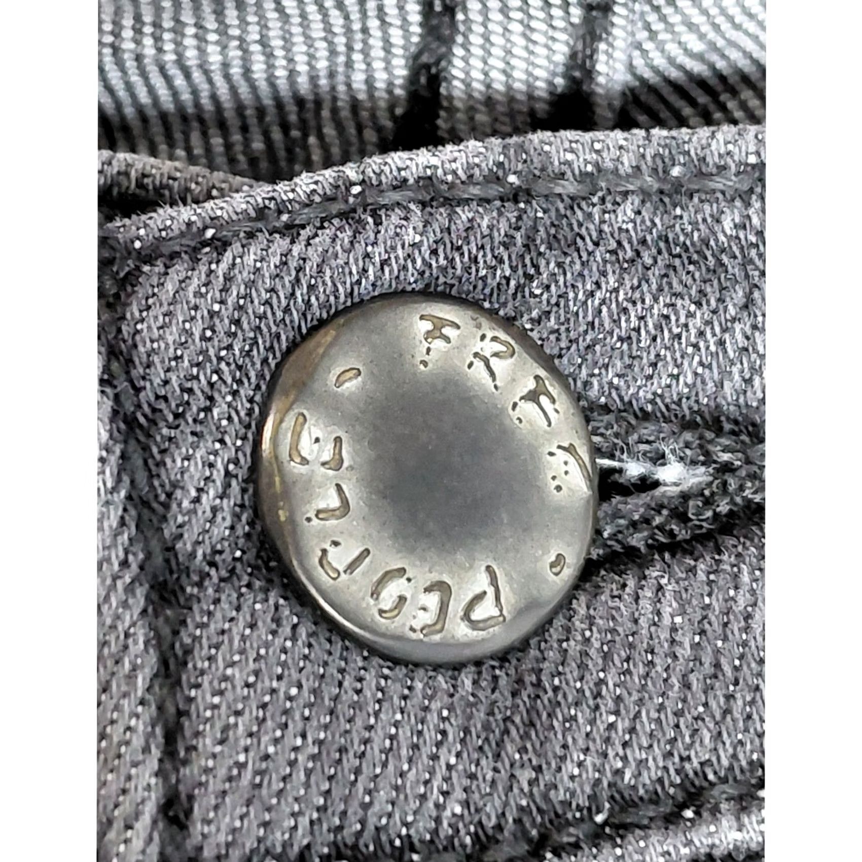 Free People Free People Jeans Distressed Gray Solid Denim Women Size W 28 Skinny Zip Pocket Stretch Vintage No N/A Size 28" / US 6 / IT 42 - 4 Thumbnail