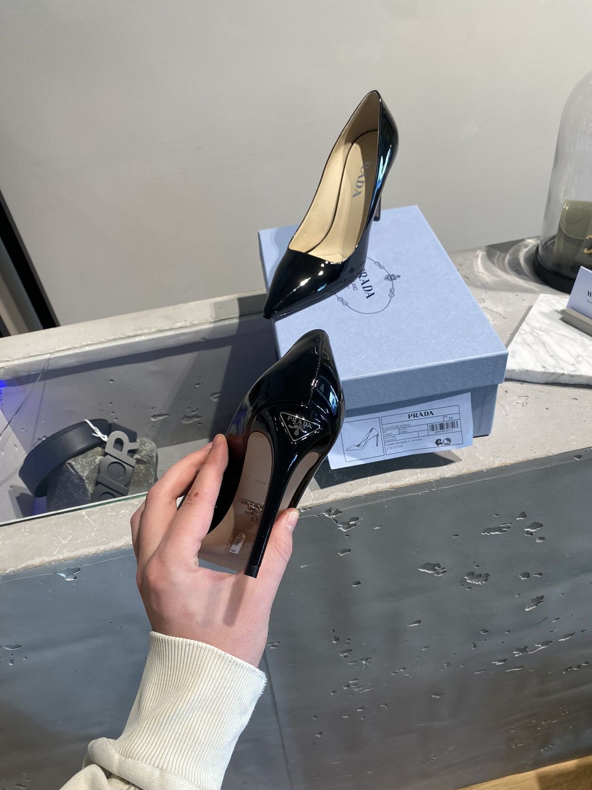 Prada BNWT Prada Triangolo Pumps / High Heels Size US 10 / IT 40 - 3 Thumbnail