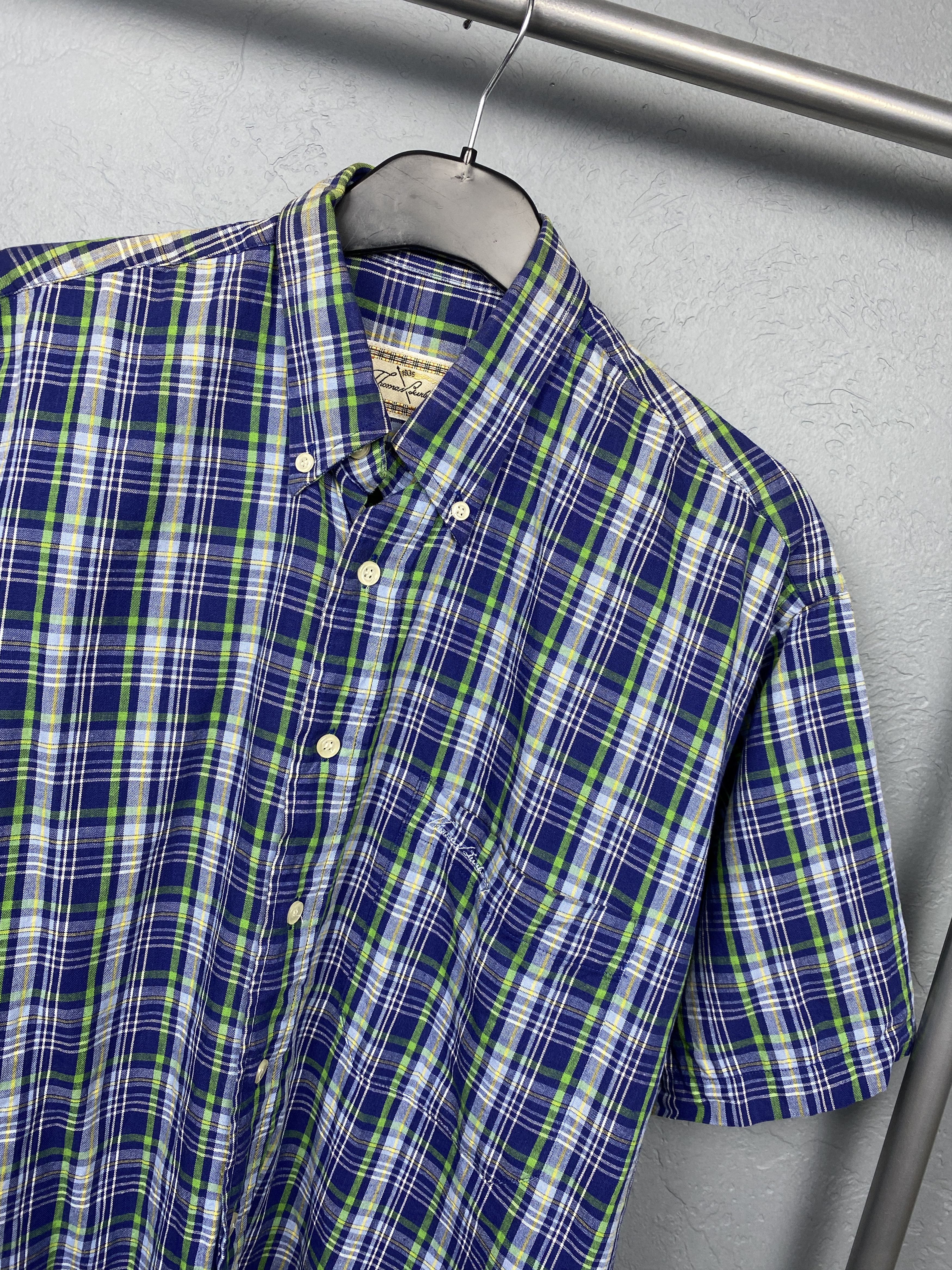 Burberry Thomas Burberry Vintage Mens Short Sleeve Shirt Size US S / EU 44-46 / 1 - 2 Thumbnail