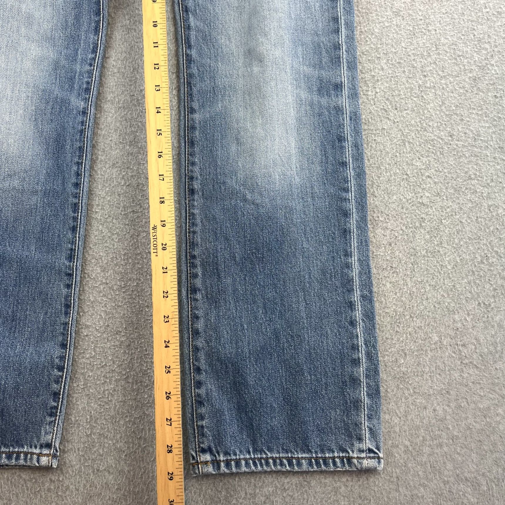 7 For All Mankind VINTAGE? (No) 7 For All Mankind Jeans Womens 28 Blue Denim Easy Straight Button Fly Size 28" / US 6 / IT 42 - 3 Thumbnail