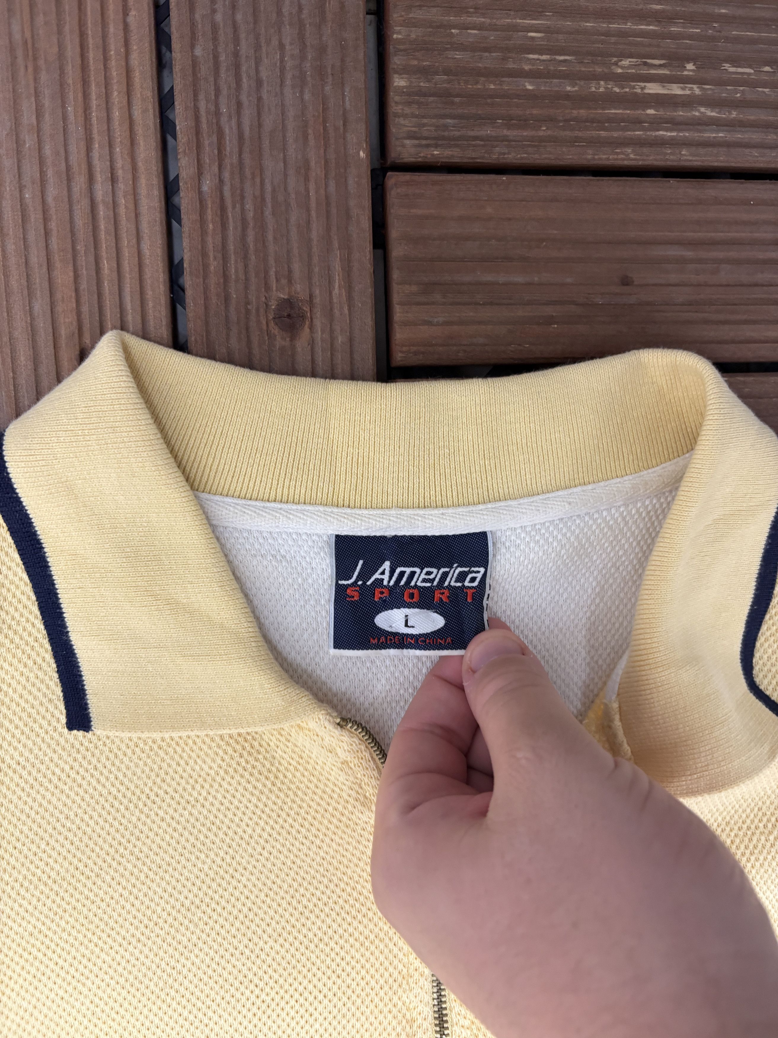 Vintage Michigan Wolverines Vintage Yellow Polo T-Shirt Tee Size US L / EU 52-54 / 3 - 5 Thumbnail