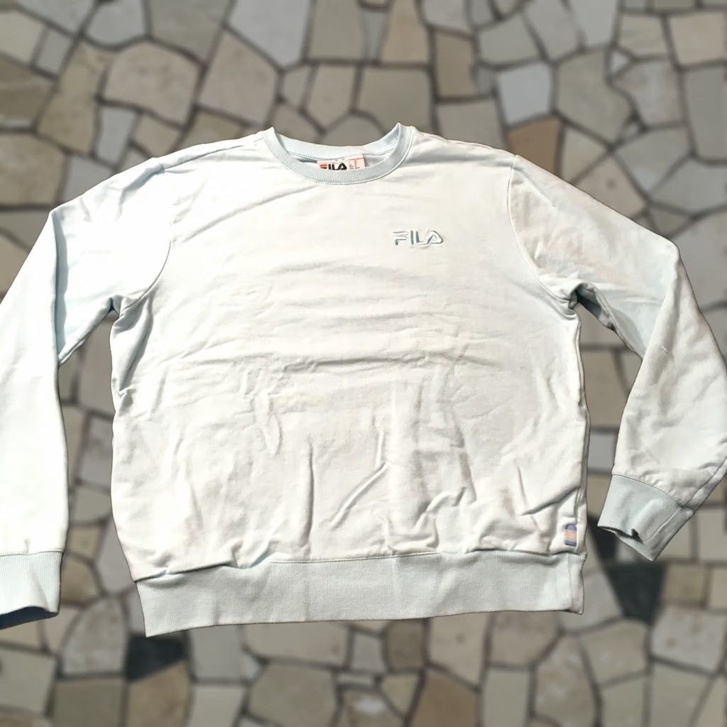 Fila FILA Sweatshirt Pullover Women's L French Terry Crew Neck Long Sleeve Size L / US 10 / IT 46 - 1 Thumbnail
