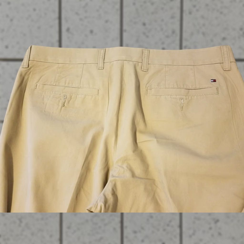 Tommy Hilfiger Tommy Hilfiger Khaki Chino PANTS 34x32 Cotton Slack Beige Mens Tailored Trousers Regular Inseam 32 Size US 34 / EU 50 - 1 Thumbnail