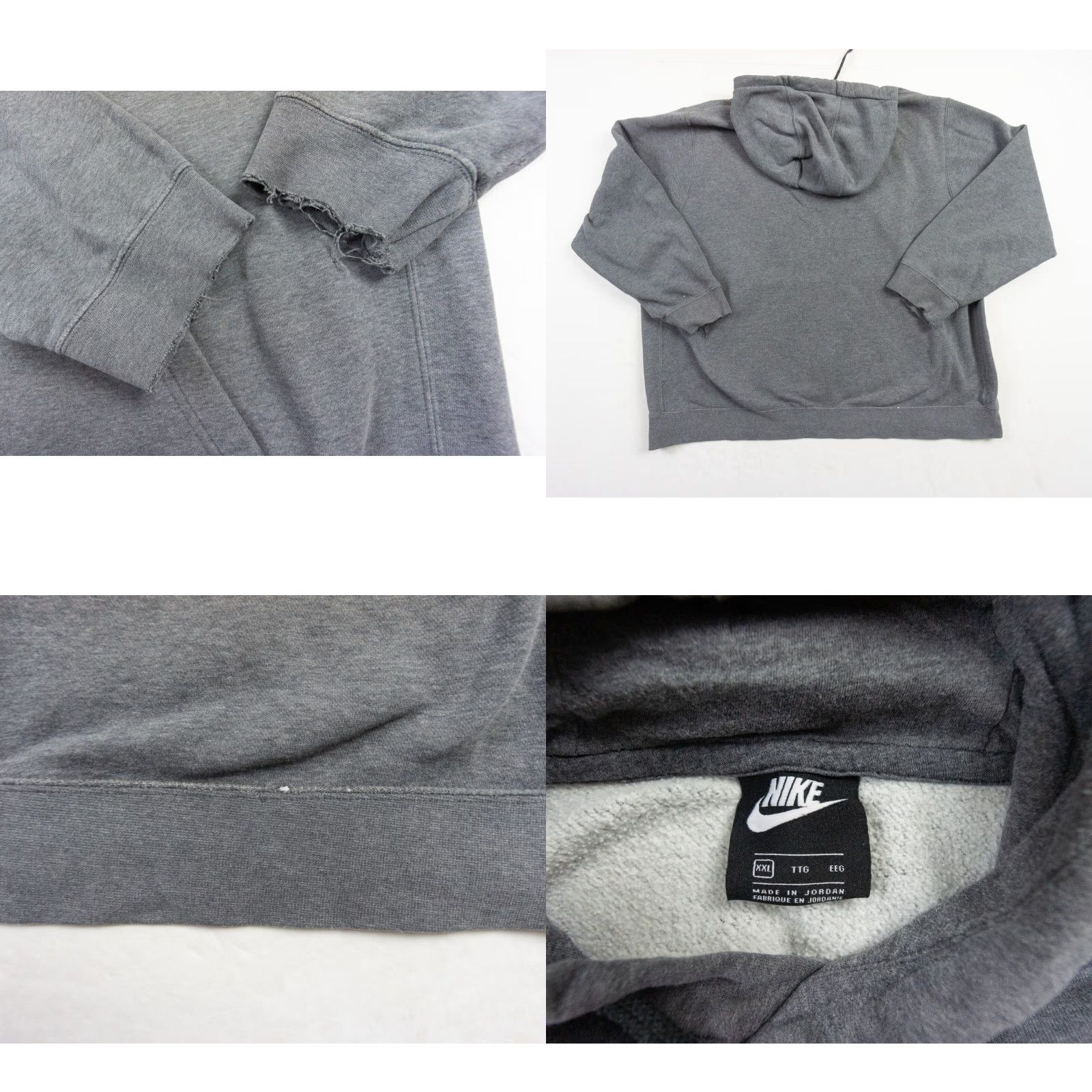 Nike Nike Hoodie Adult 2XL Gray Swoosh Embroidered Logo Pullover Sweatshirt Sweatshirt Men Large Casual All Seasons 90s Football Anniversary? Size US XXL / EU 58 / 5 - 8 Thumbnail