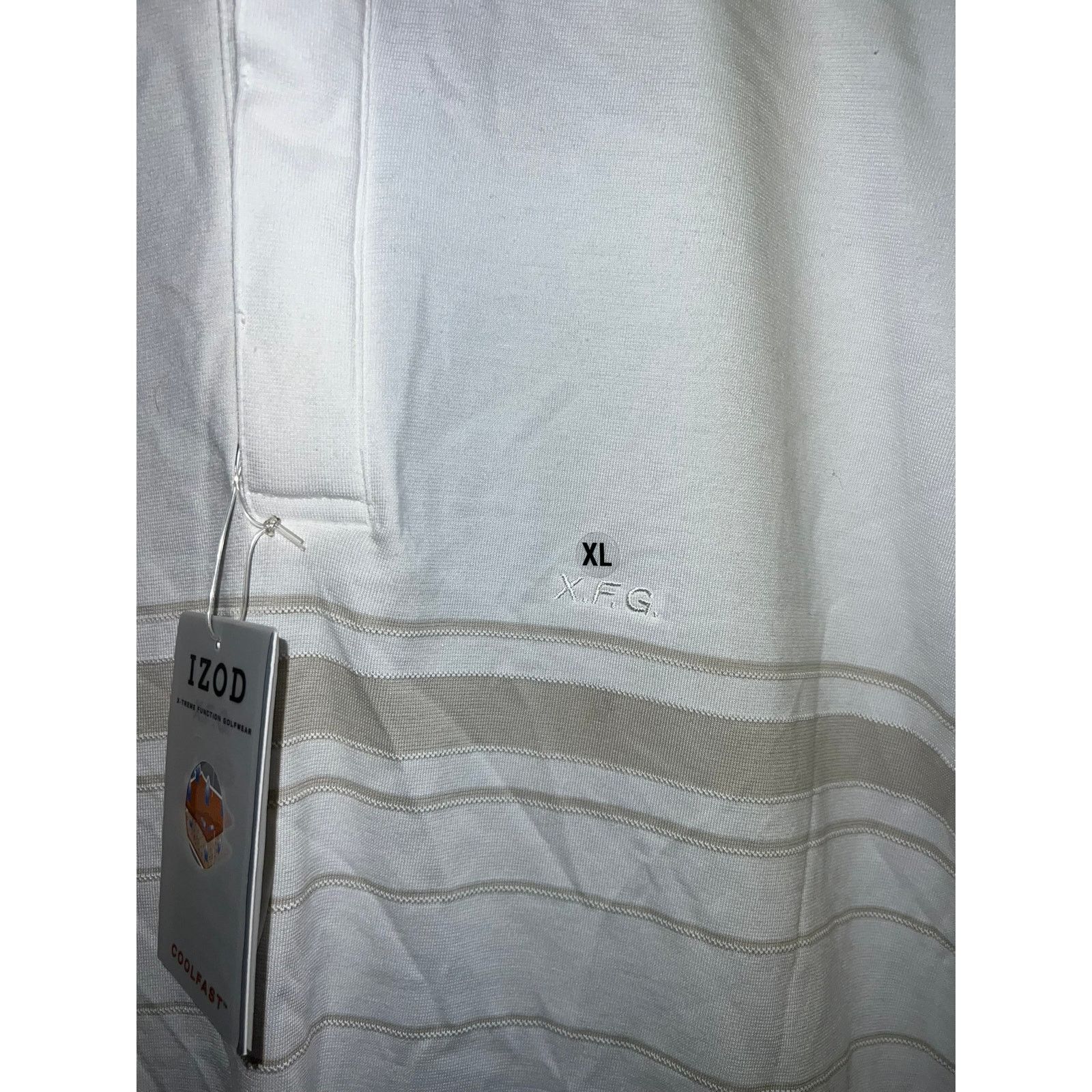 Izod Izod XFG Polo Shirt Xtreme Function Golfwear White XL NWT Size US XL / EU 56 / 4 - 3 Thumbnail