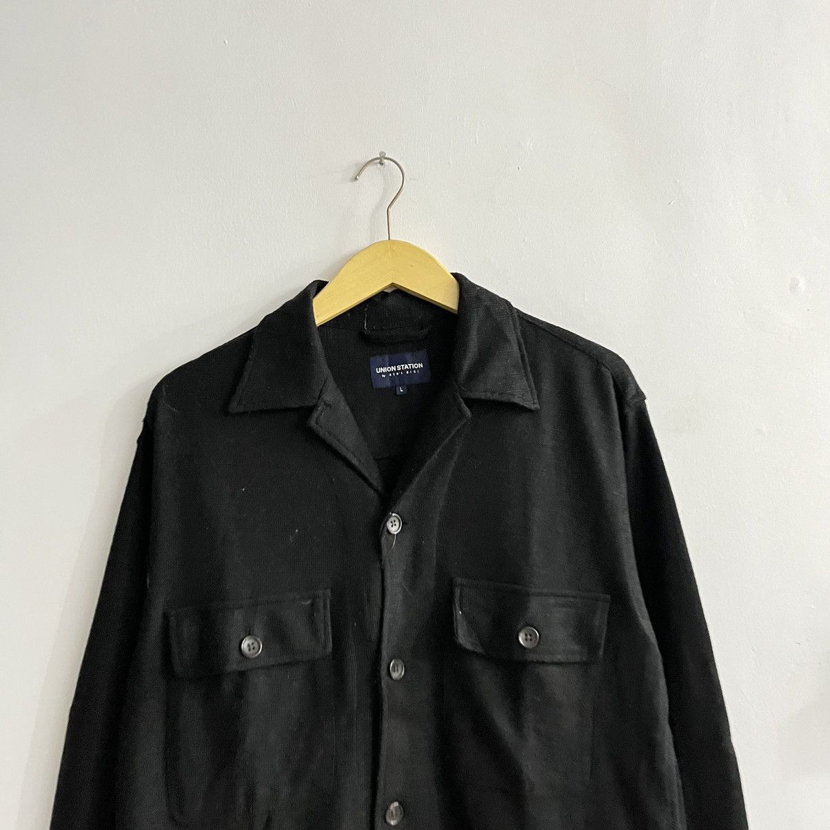 Japanese Brand Union Station - Longsleeve Minimalist Button Up Shirt Size US L / EU 52-54 / 3 - 2 Thumbnail